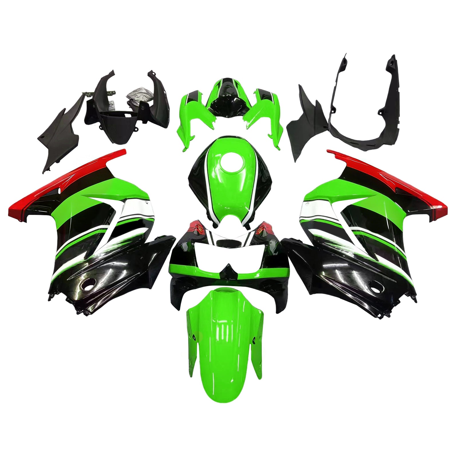 Injection Fairing Kit Bodywork Plastic ABS fit For Kawasaki EX250 Ninja250R 2008-2012