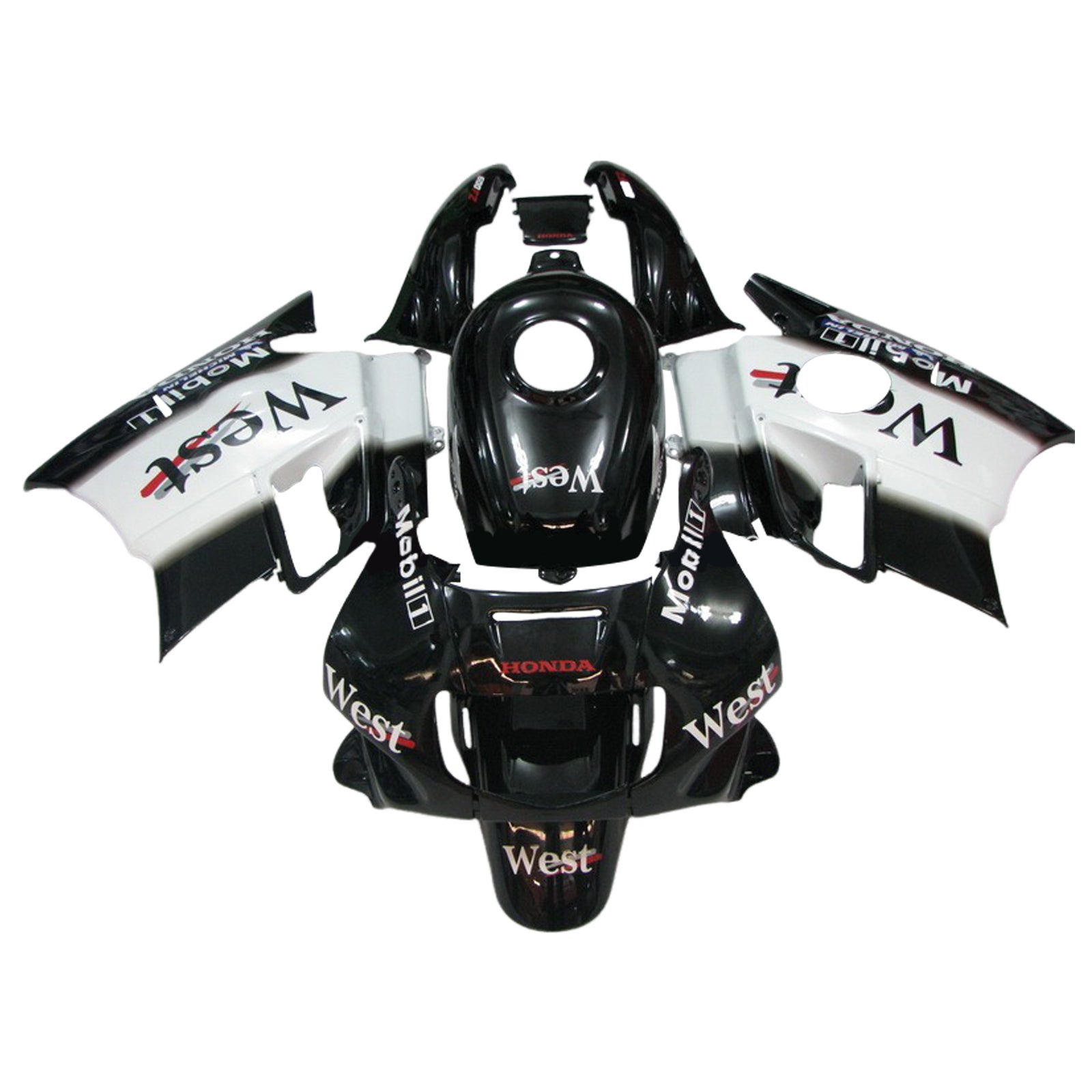 1991-1994 Honda CBR600 F2 Kit de carenado de inyección Carrocería Plástico ABS