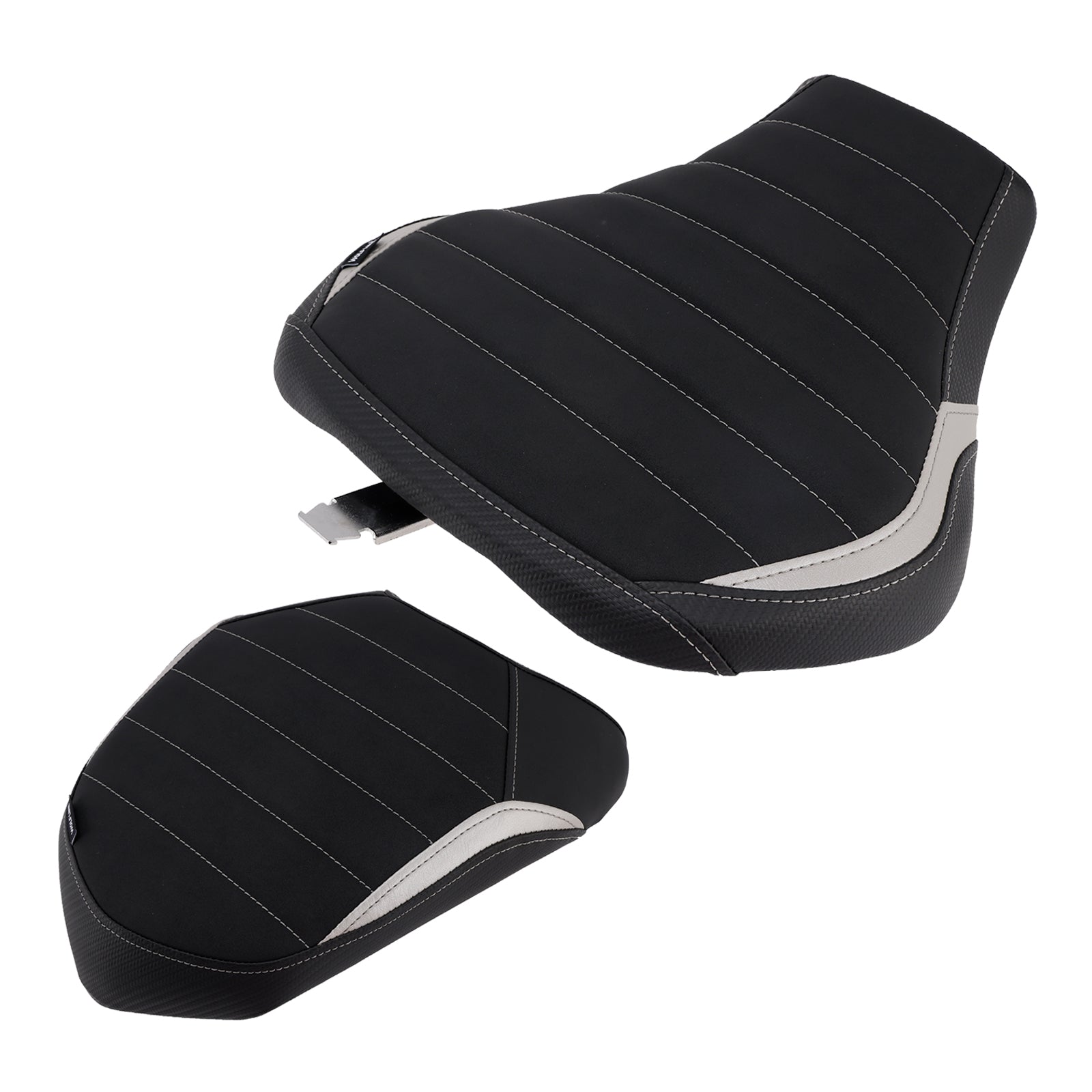 Driver&Passenger Seat Kit Rear Cushion Gray For Kawasaki Ninja H2 Sx 2022-2025