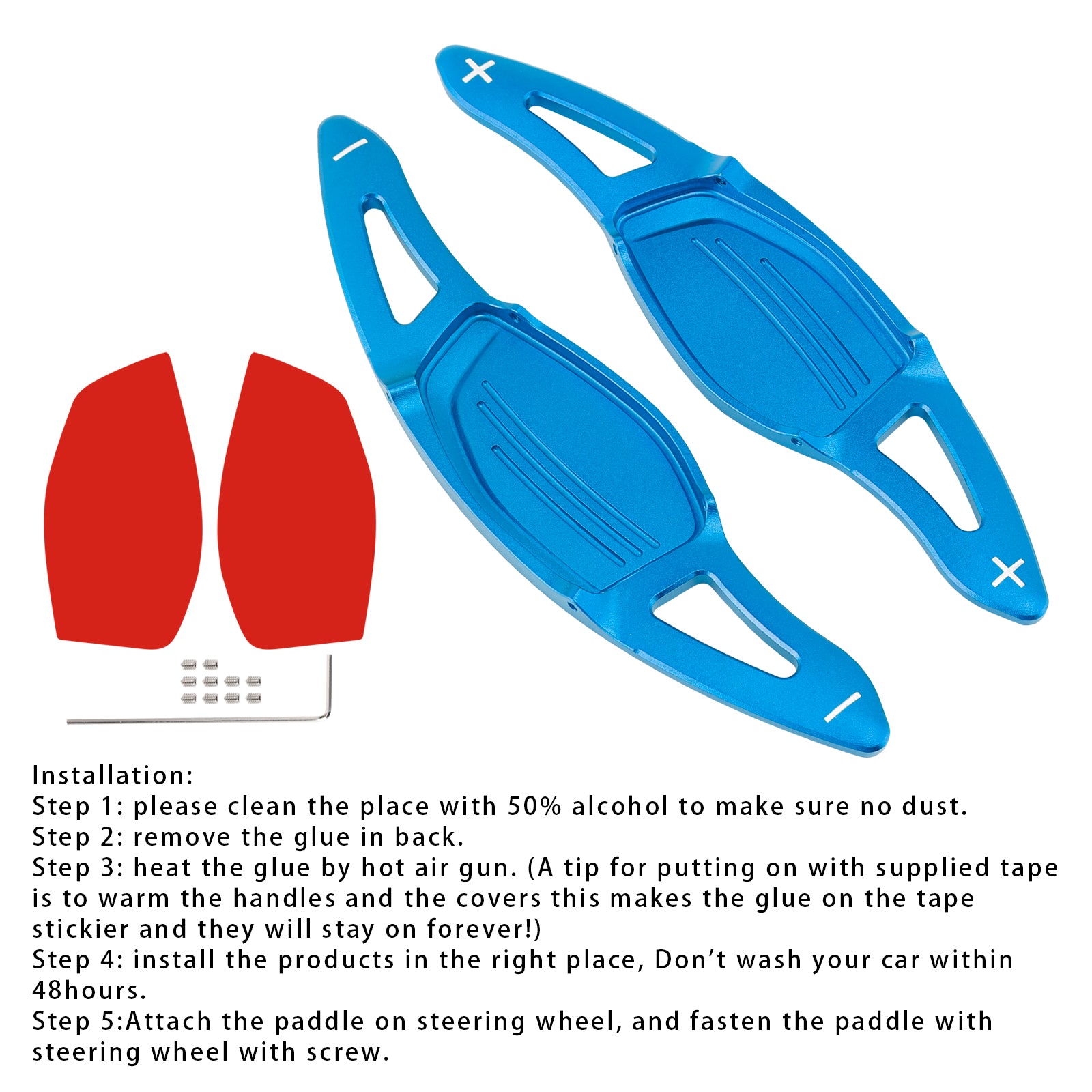 Extensión de palanca de cambios del volante para Audi RS5 RS3 TT RS Aluminio
