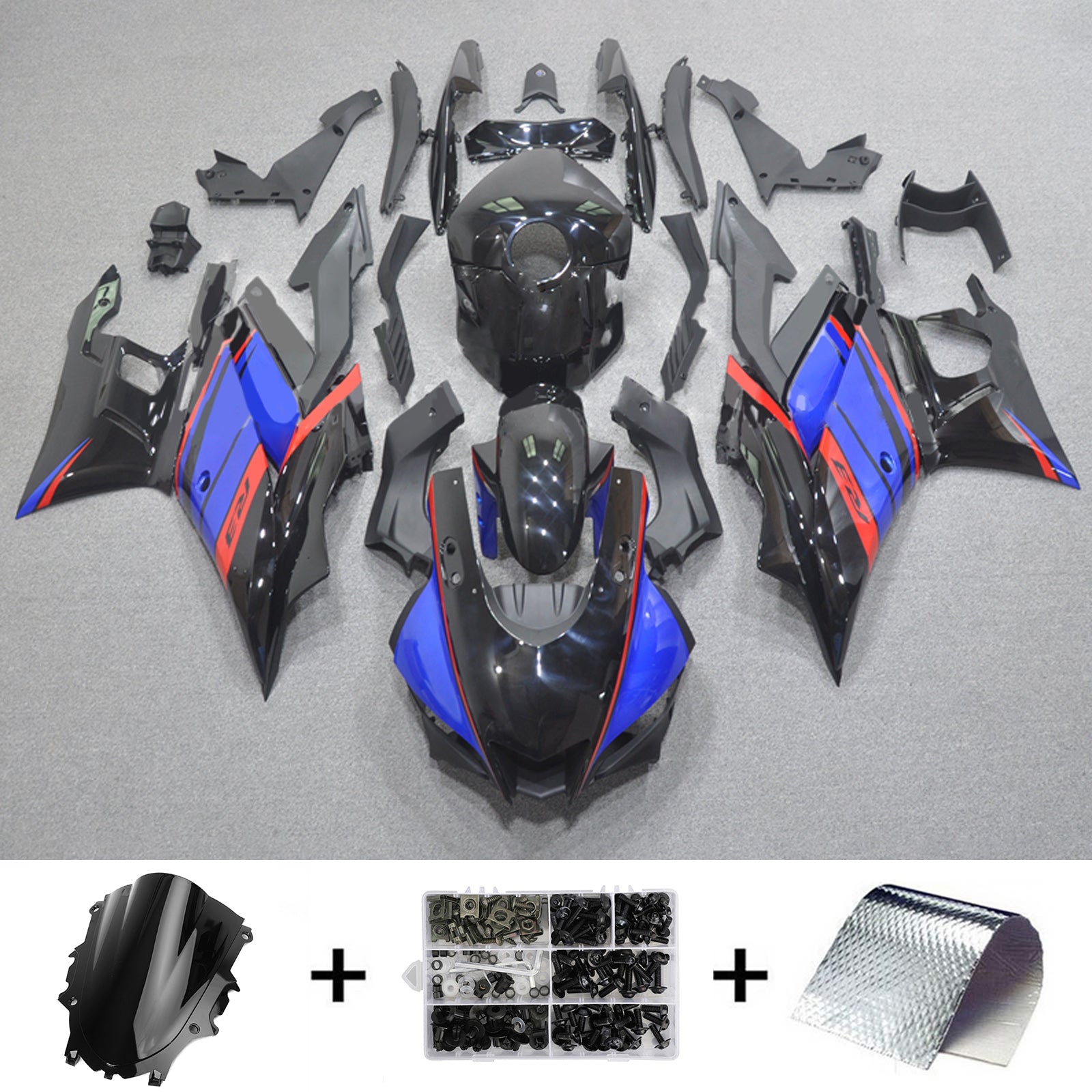 2019-2021 YAMAHA YZF-R3 R25 injektionsmässa kit Bodywork Plastic ABS