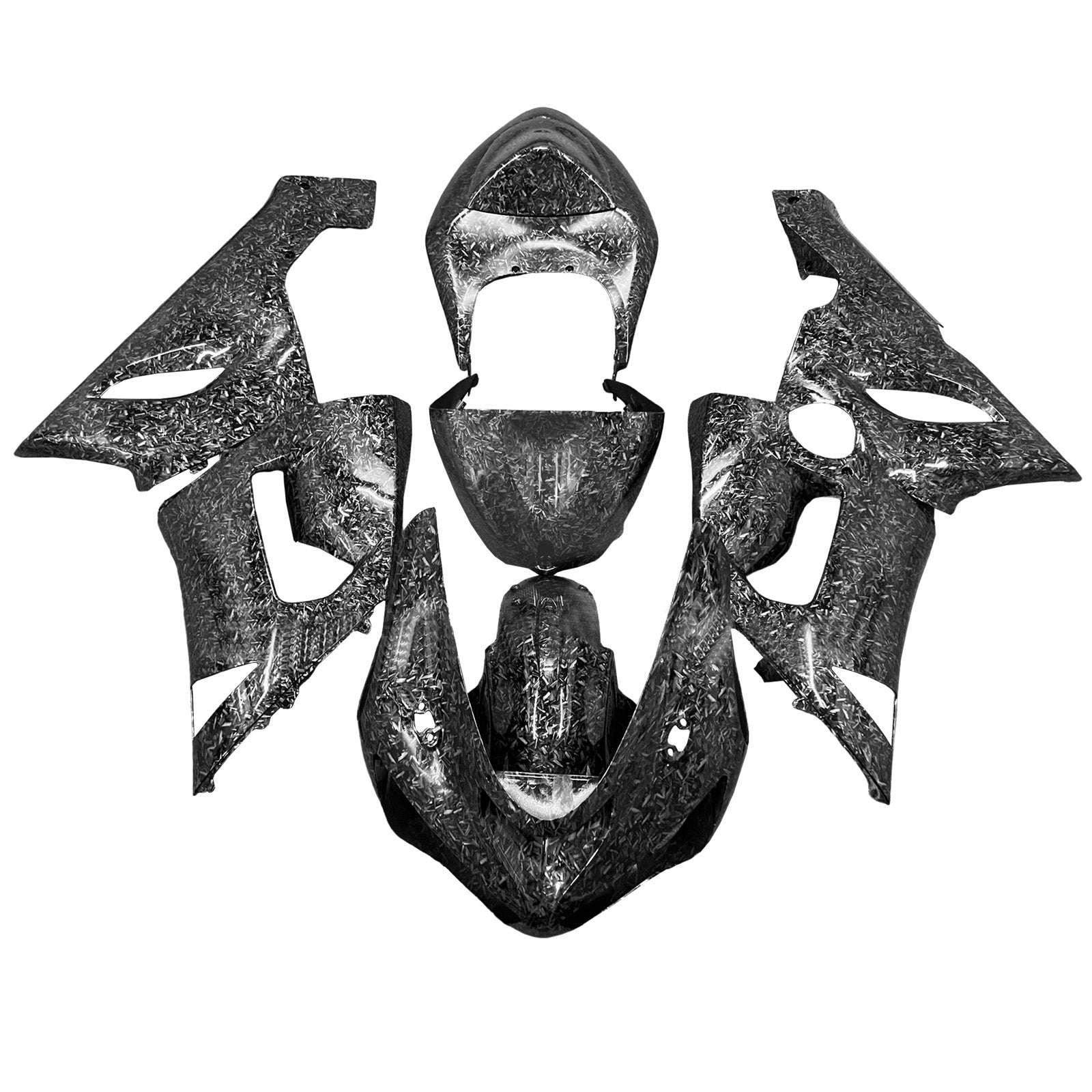 Injeksjon Fairing Kit Bodywork Plast Abs Fit for Kawasaki ZX6R 636 2005-2006