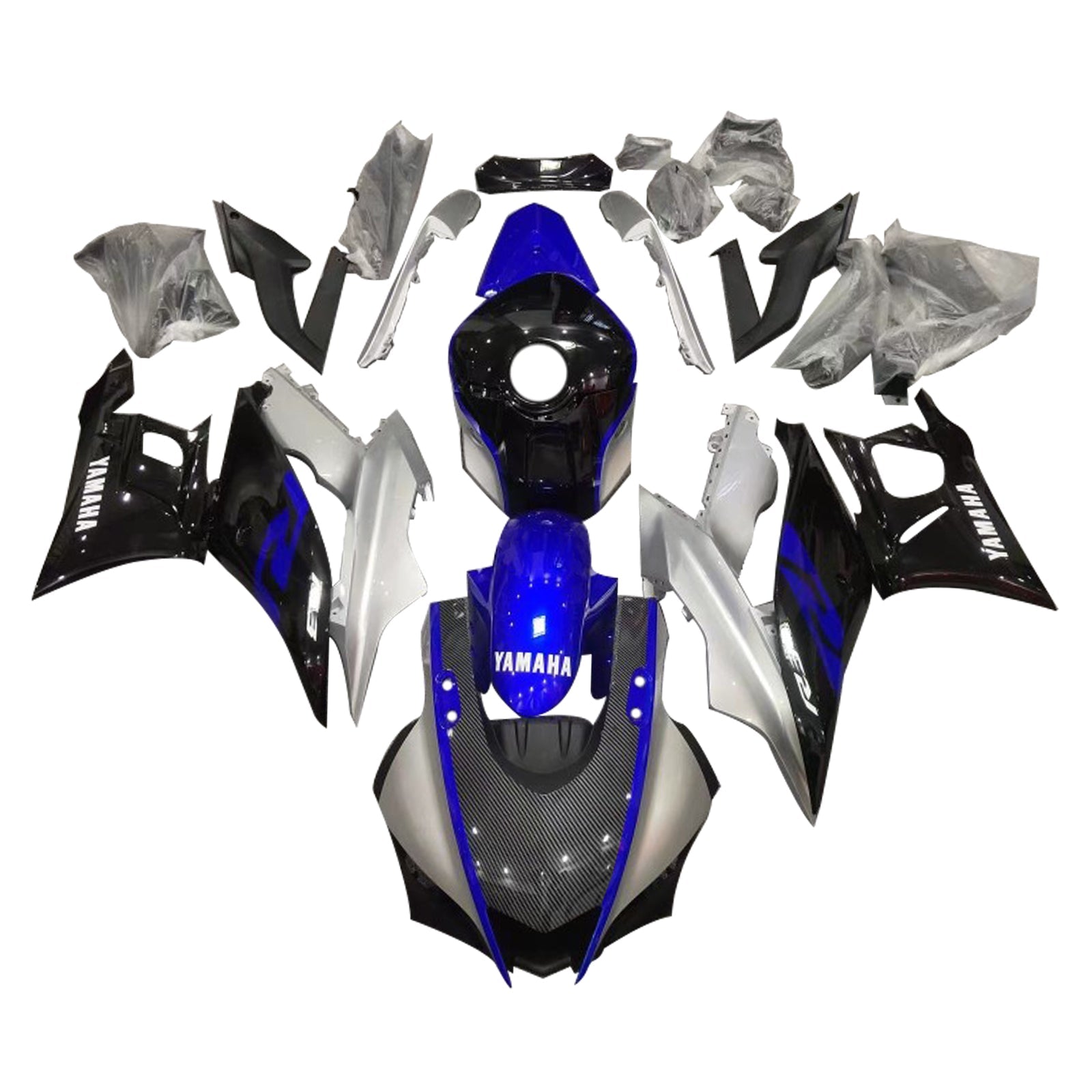 2019-2021 Yamaha YZF-R3 R25 Kit de carénage Kit de carrosserie en plastique Abs