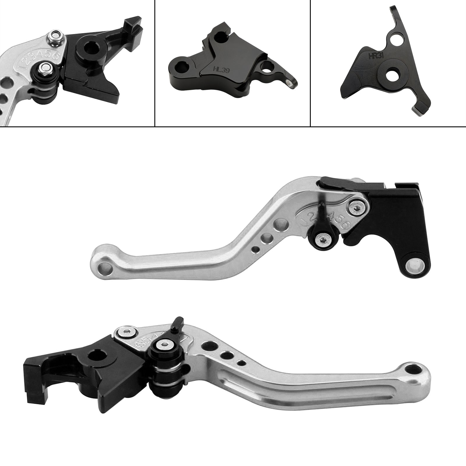 Nouveau levier de frein d'embrayage court adapté pour CFMOTO 450SS 450SR 21-23 450NK 23-24