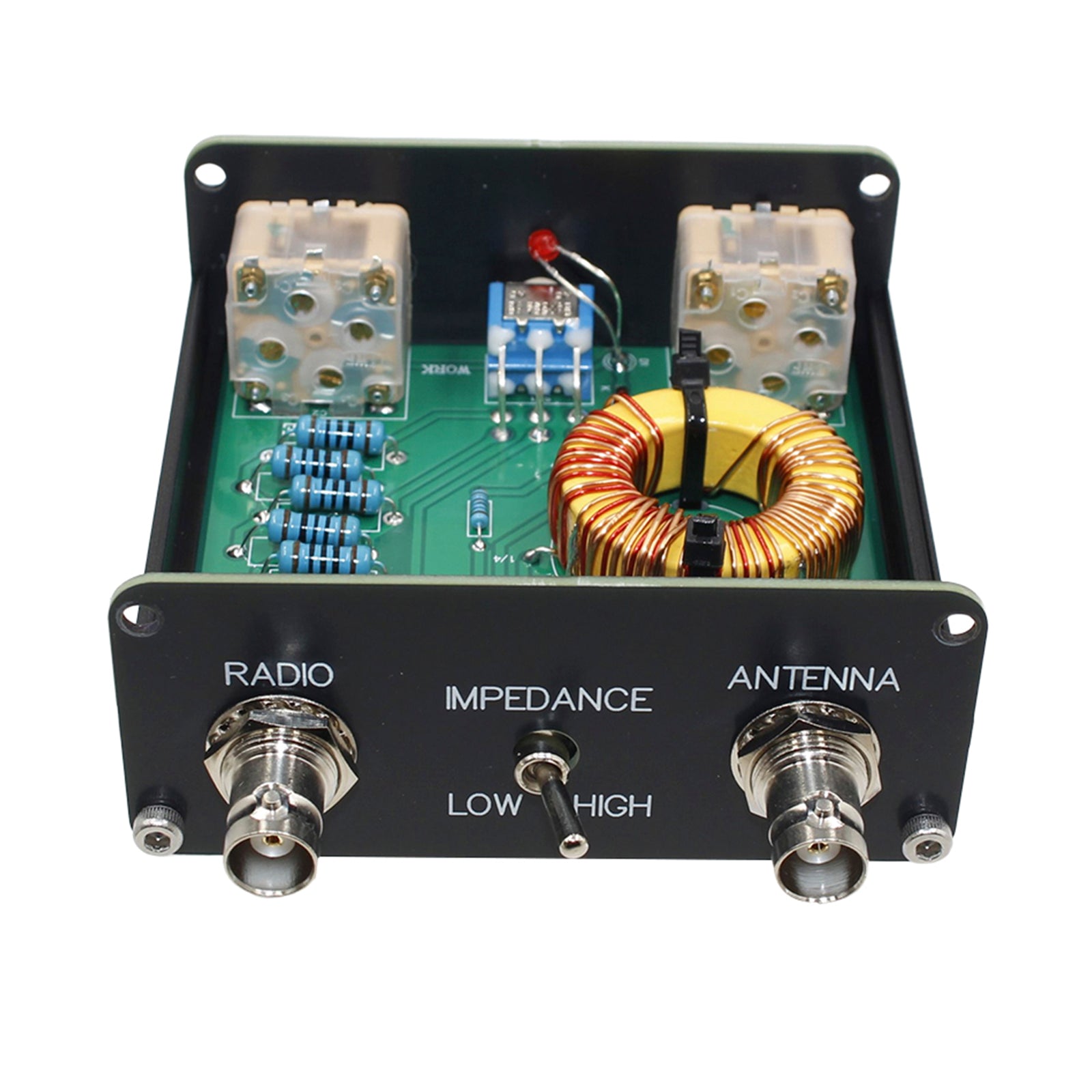 QRP Z-match Manual Anténa 5W TUNER 3-28MHz Z-MATCH QRP Manual Anténny tuner šunka HAM