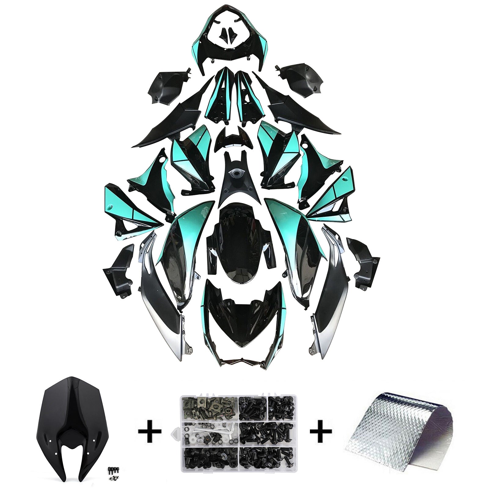 2013-2018 KAWASAKI Z800 INJEKTION FAIRING KIT BODYWORK PLAST ABS