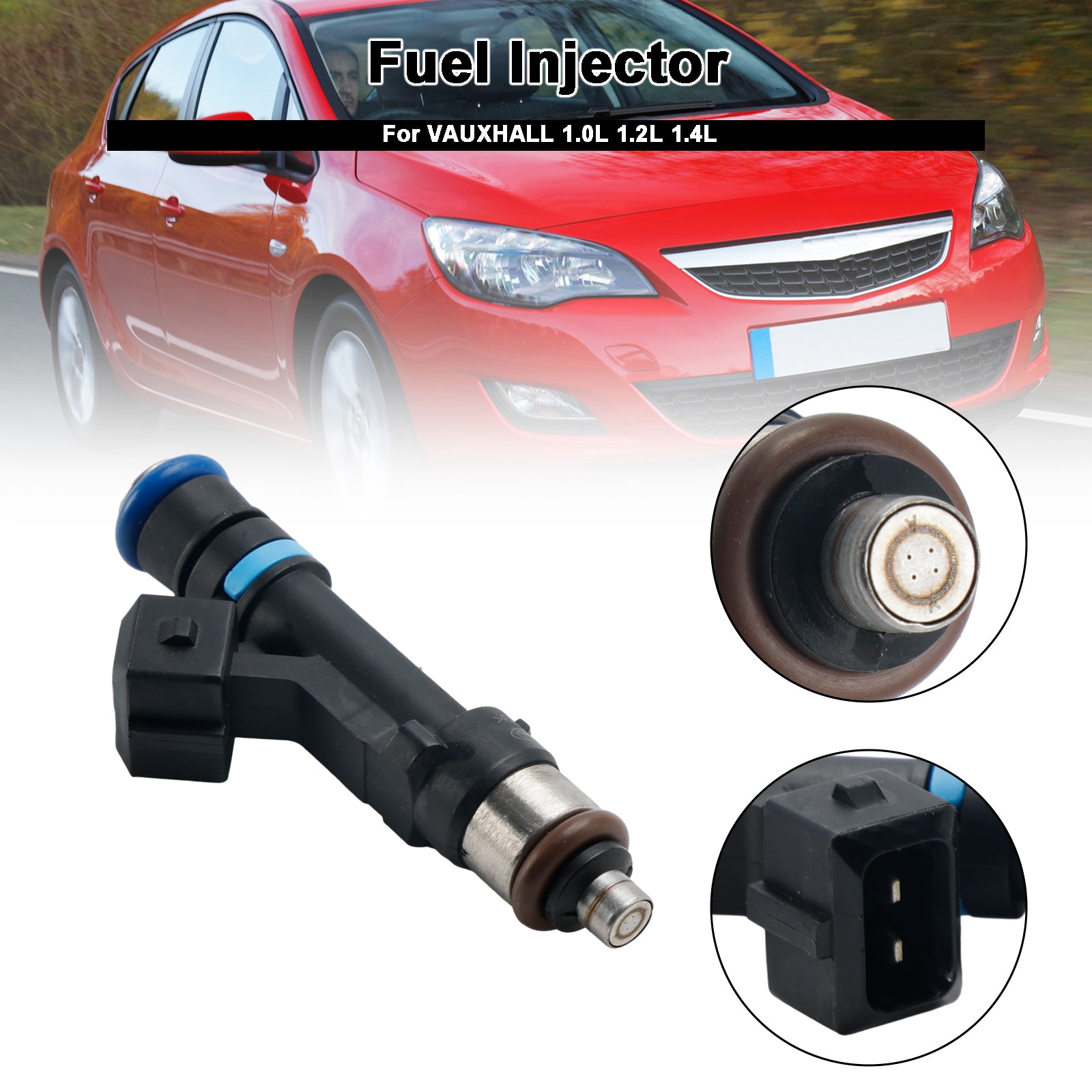 1 STKS BENZINEMOTOR BRANDSTOF INJECTOR 24420543 fit VAUXHALL 1.0 1.2 1.4 0280158181