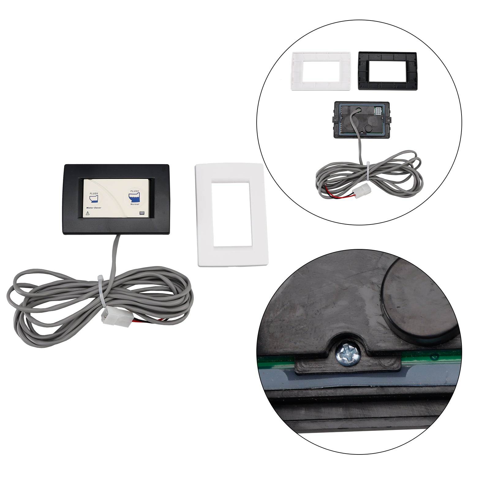 36387 Wall Switch for the Tecma RV Toilet Silence Plus- 2 Button Wall Switch