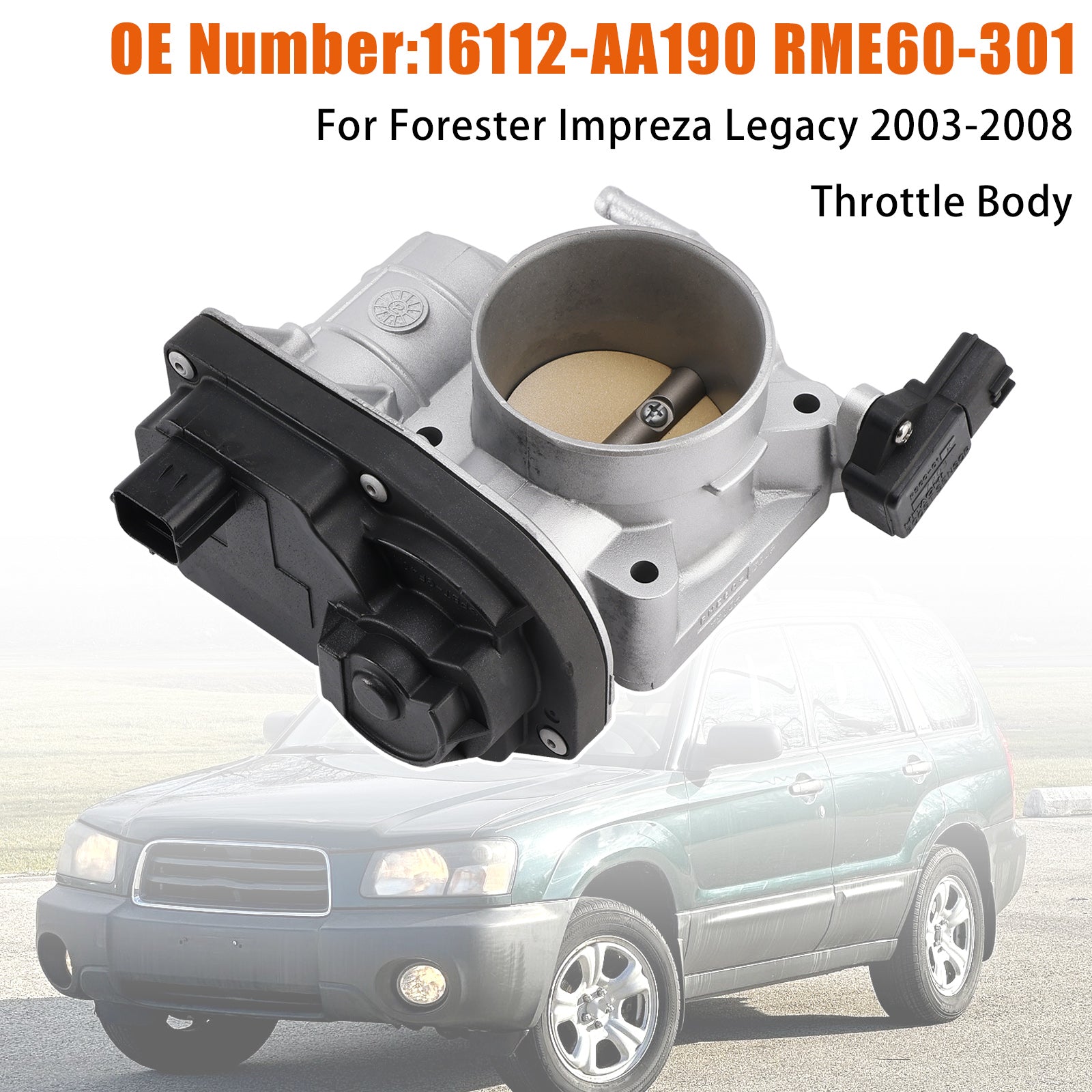 Throttle Body 16112-AA190 RME60-301 For Subaru Forester Impreza Legacy 2003-2008
