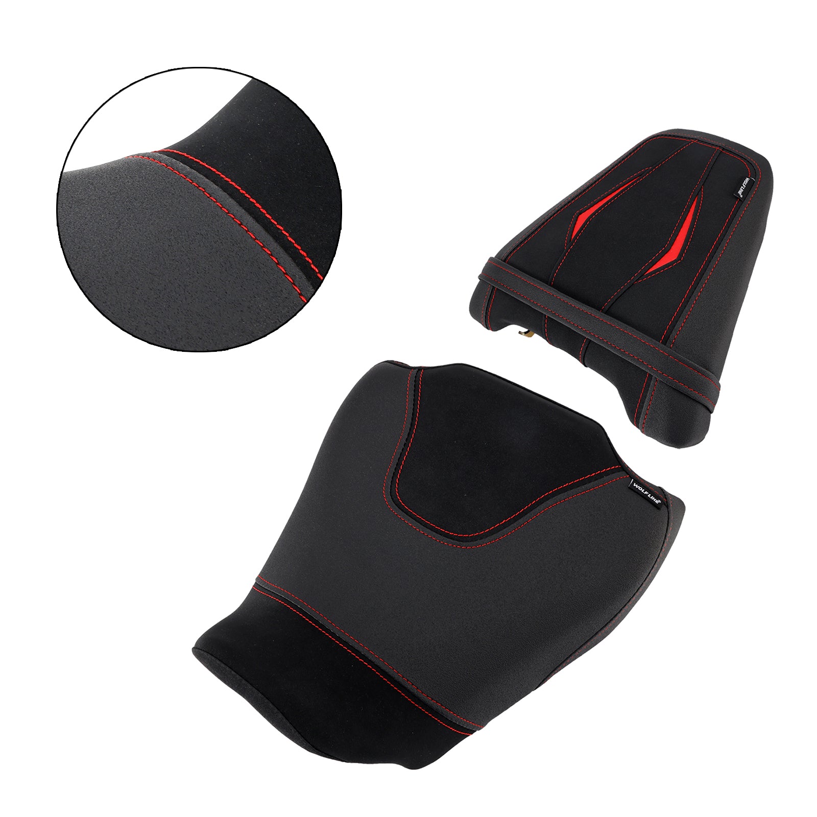 Lower Front W/ Rear Seat Driver Pillion Black2 For Honda Cb650R Cbr650R 24-25