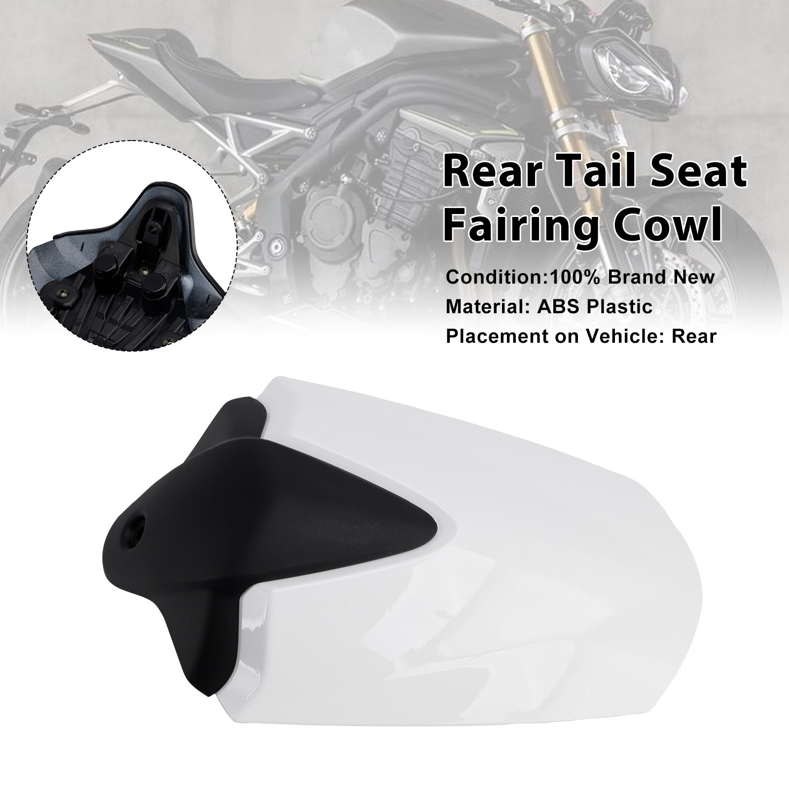 Couvercle de carénage de siège arrière pour Speed Triple 2021 RS 2024 – 1200