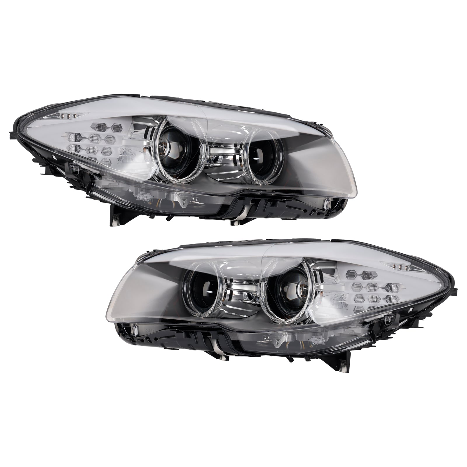 Xenon LED DRL Left+Right Headlight For BMW 5 Series F10 Saloon 2010-2013 W/O AFS