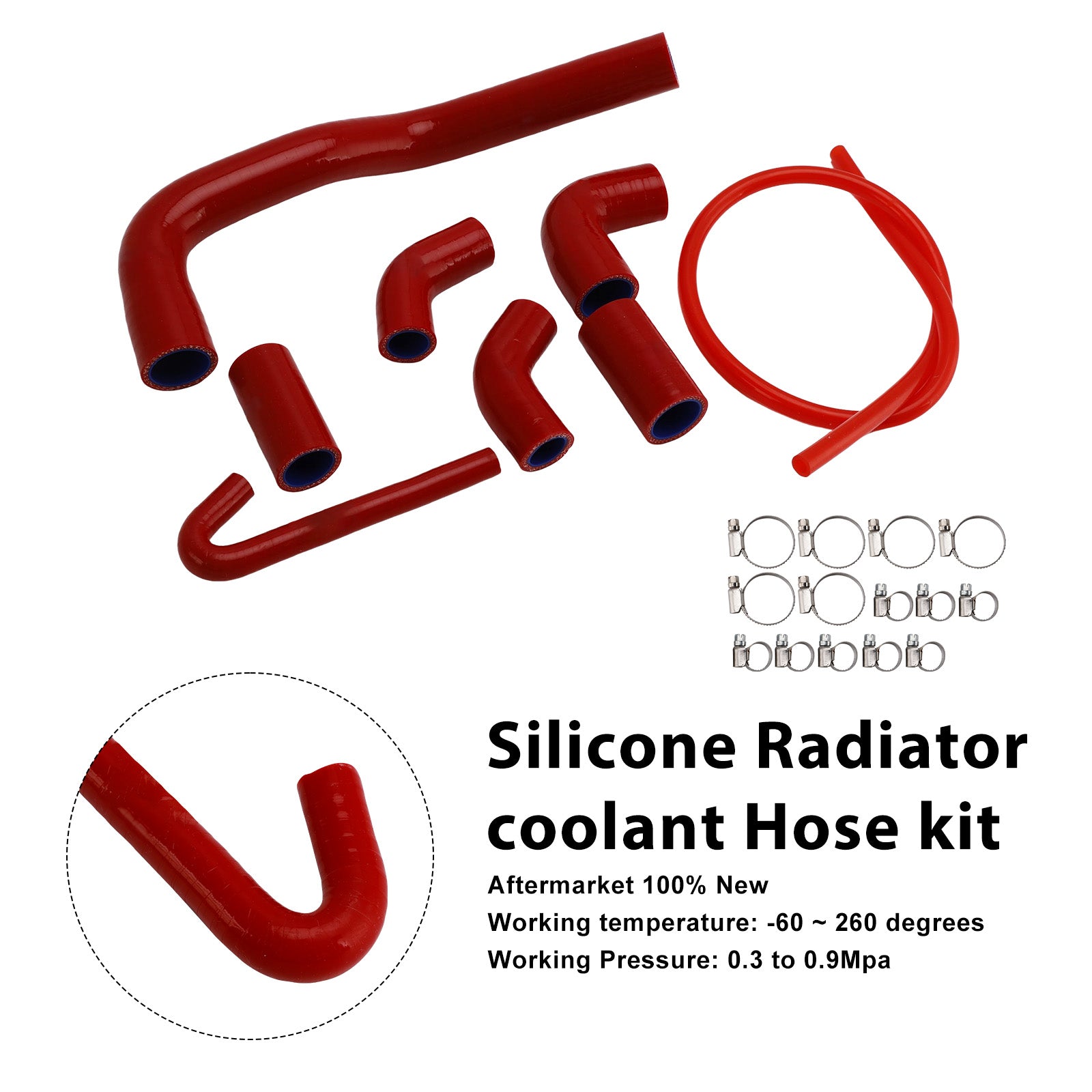 2020-2025 Ducati Streetfighter V4 V4S Silicone Radiator coolant Hose