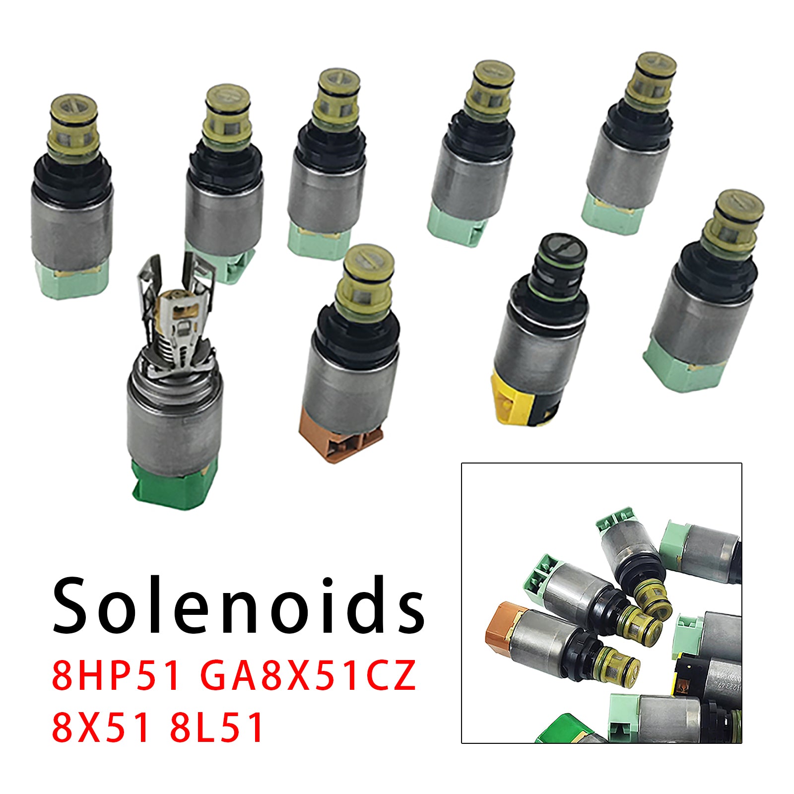 8X51 8L51 8-Speed 9PCS Transmission Solenoid Kit For BMW X5 G05 F95 X6 Z4 G29