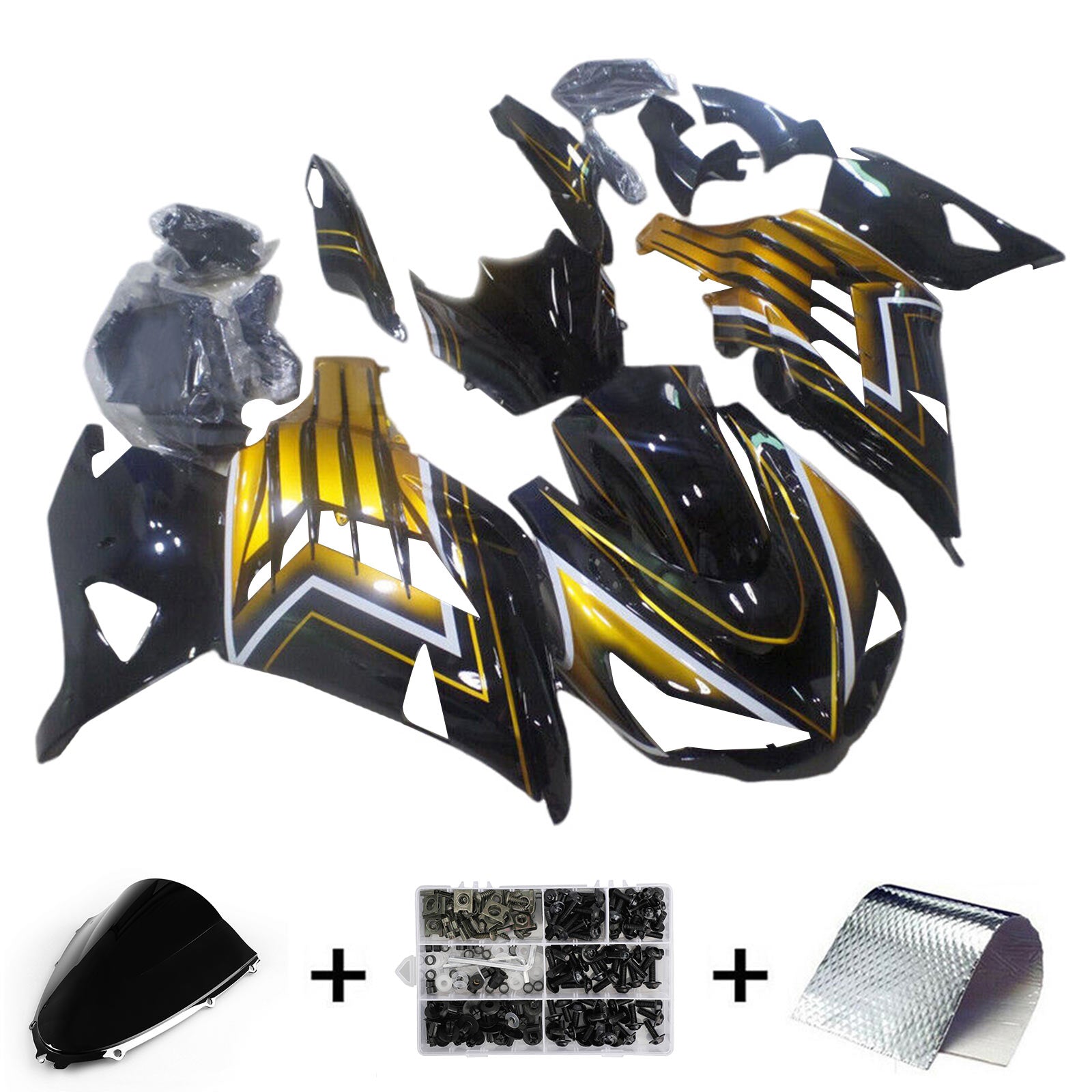 2012-2025 KAWASAKI ZX14R Injektionsmässa Kit Bodywork Plastic ABS #104