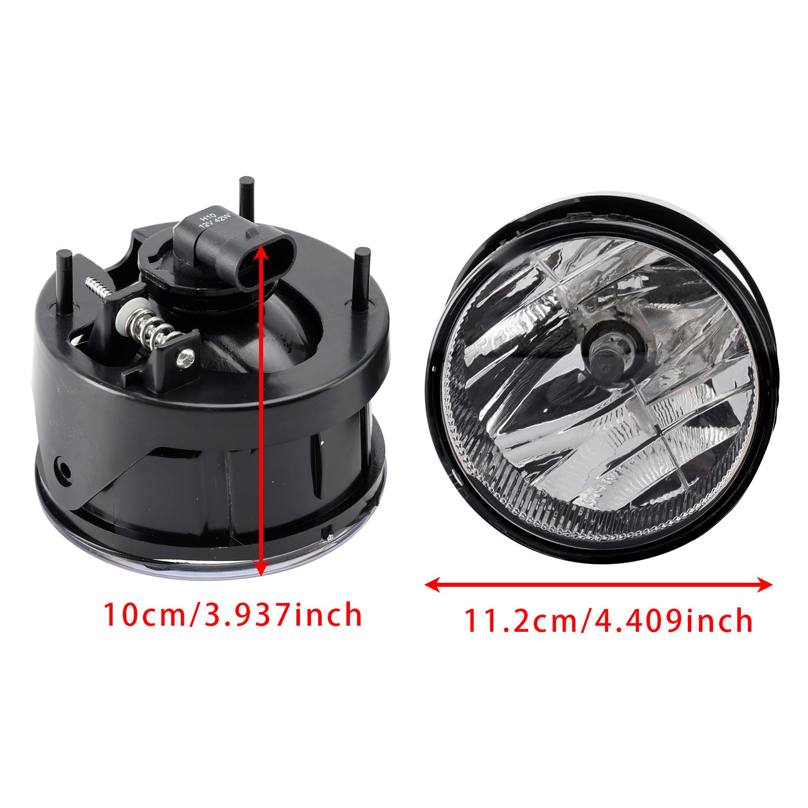 Pair Front Fog Light Lamps With Bulbs For Ford Expedition 2007-2014 Clear Lens