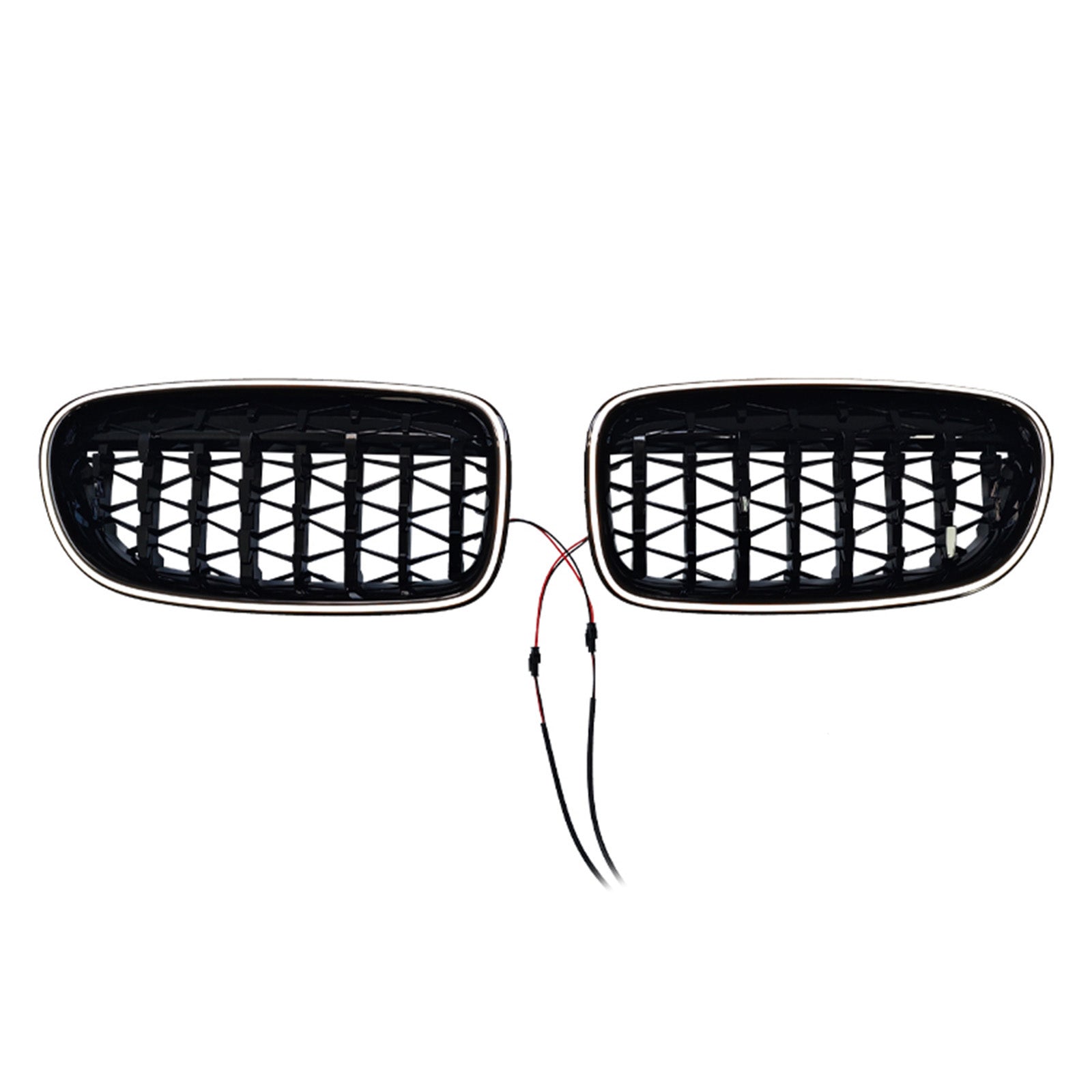 11.2009-02.2017 For BMW 5-Series F11 Touring Gloss Black Kidney Bumper Grill Grille 51137200727 51137200728