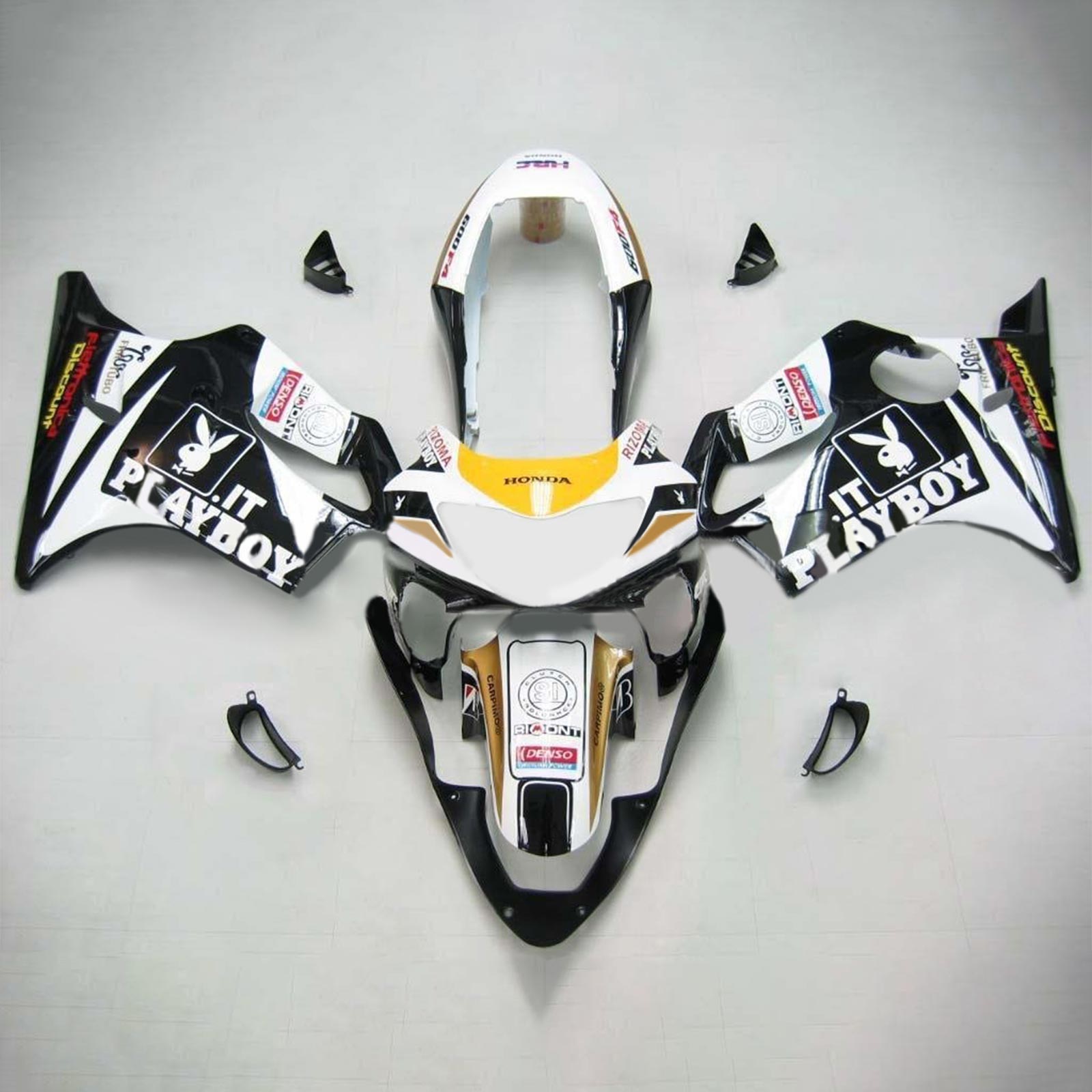 1999-2000 Honda CBR600F4 Kit de carénage injection d'amotopart Bodywork Plastic Abs # 101