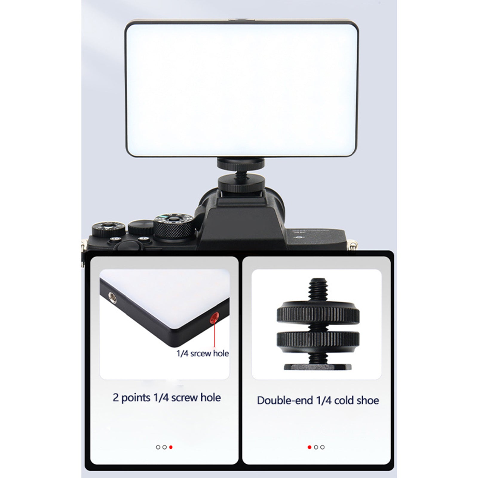 W140 RGB LED-videolampa fyllnadsljus videokamera mobiltelefon live skönhet utomhus