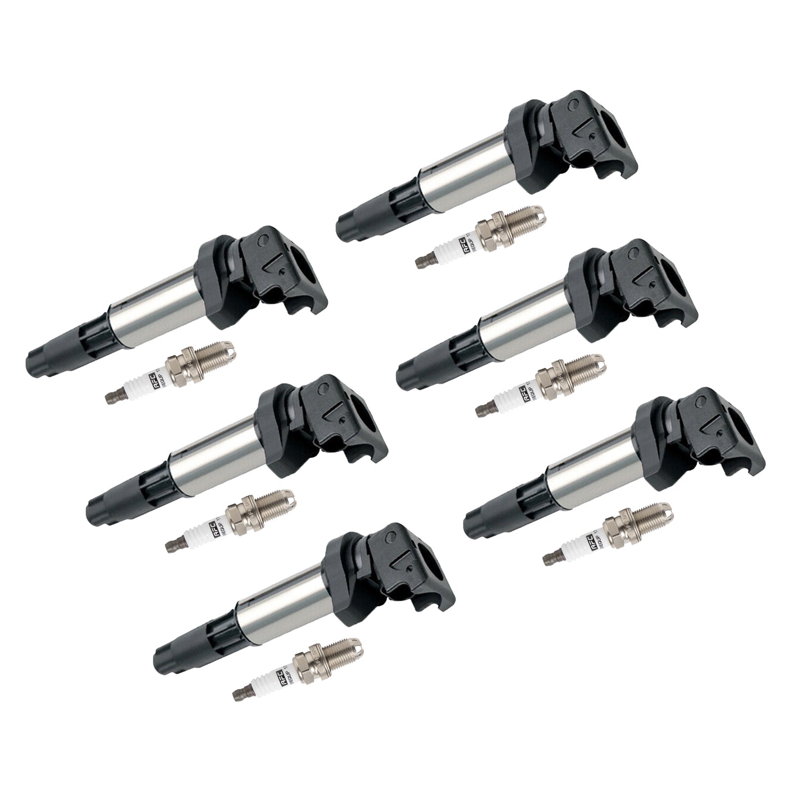 2008-2010 BMW 135i E87 I6 3.0L gasolina 6x bobina de encendido+bujía UF515 UF522 12130390064