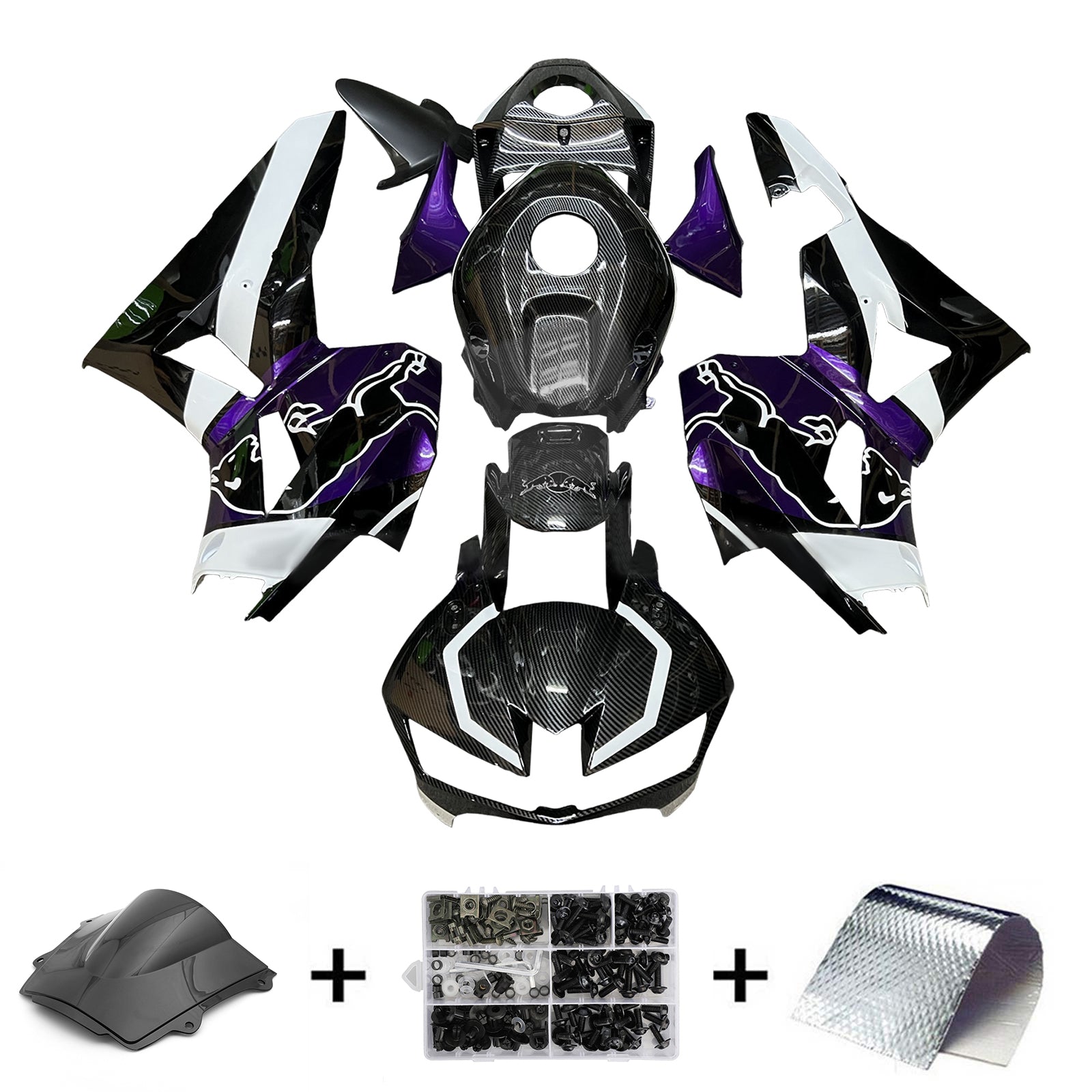 Injektionssats Kit Bodywork Plastic ABS för Honda CBR600RR 2013-2023 F5