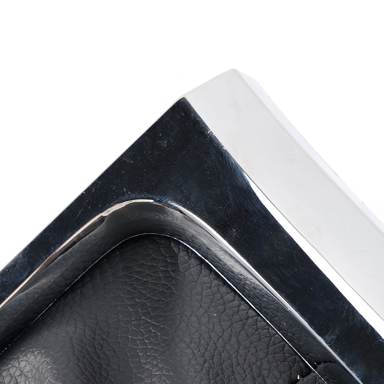 2015-2017 Ford Mustang Manual Gear Shift Boot Chrome Sync Trim GR3Z-7277-AA