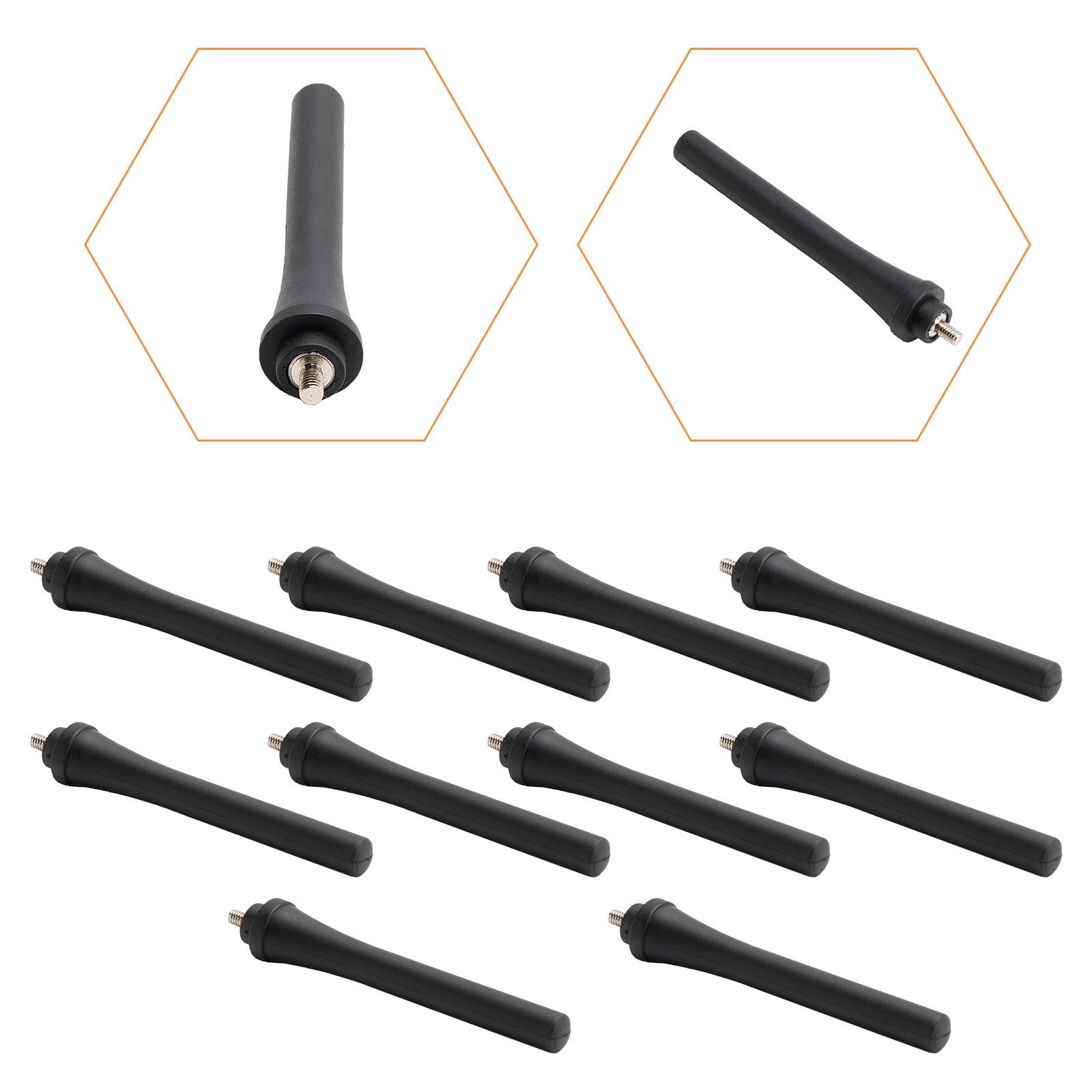 10x Radio 80mm HYT-TC310 Antenne 400-470Mhz voor Hytera TC310 TC320 Walkie Talkie