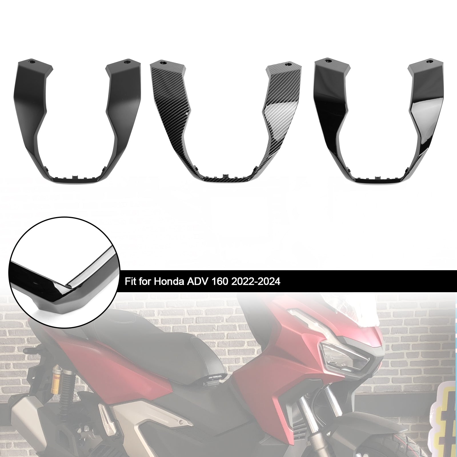 2023-2024 Honda ADV 160 Guidon Pilote Boîte centrale Couvercle inférieur Carénage