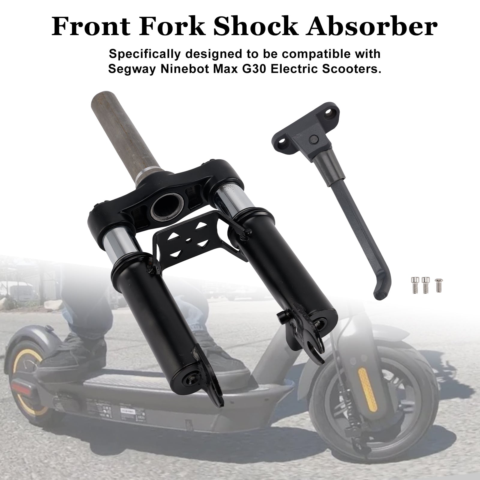 Voorvorkschokdemper met voetstandaard voor Ninebot Max G30 e-scooters