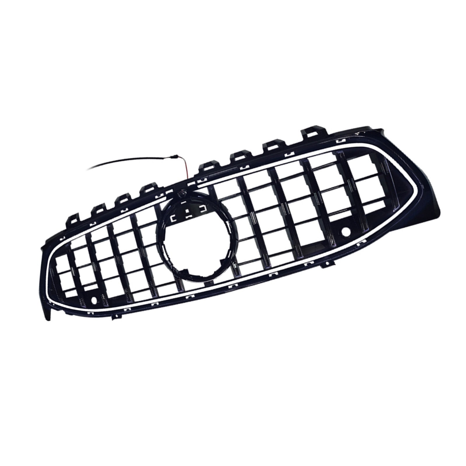 Black Front Bumper Grille Grill Fit Mercedes CLA-Class W118 C118 2020-2024 GT