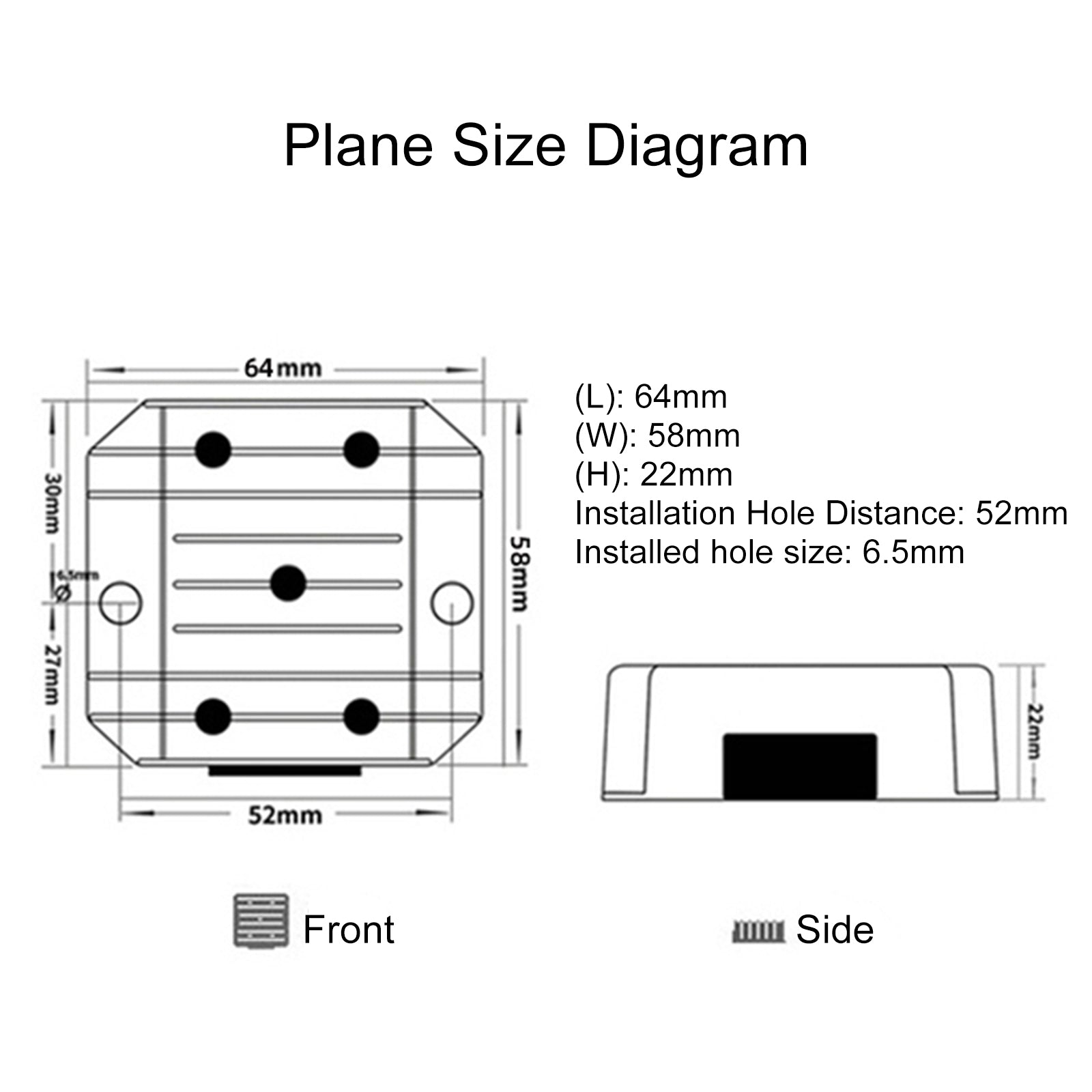 Régulateur de convertisseur d'alimentation élévateur étanche DC 12V à 24V 2A