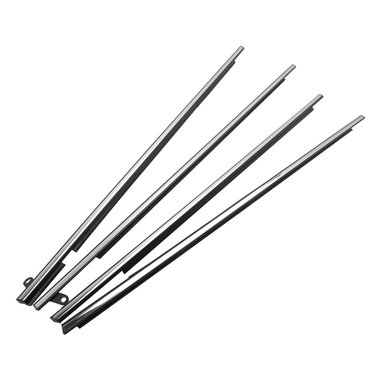 2009-2016 Toyota Venza 4 piezas cromadas para moldura de ventana exterior sello burlete 757120T010