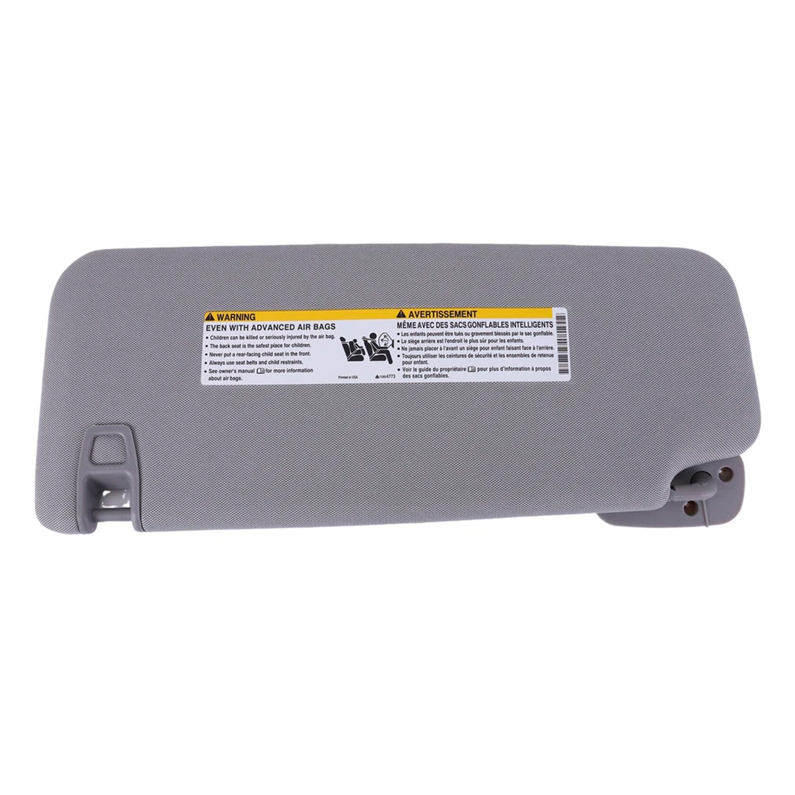 Visor de soleil du côté droit gris 23459643 pour Chevrolet GMC 2014-2019