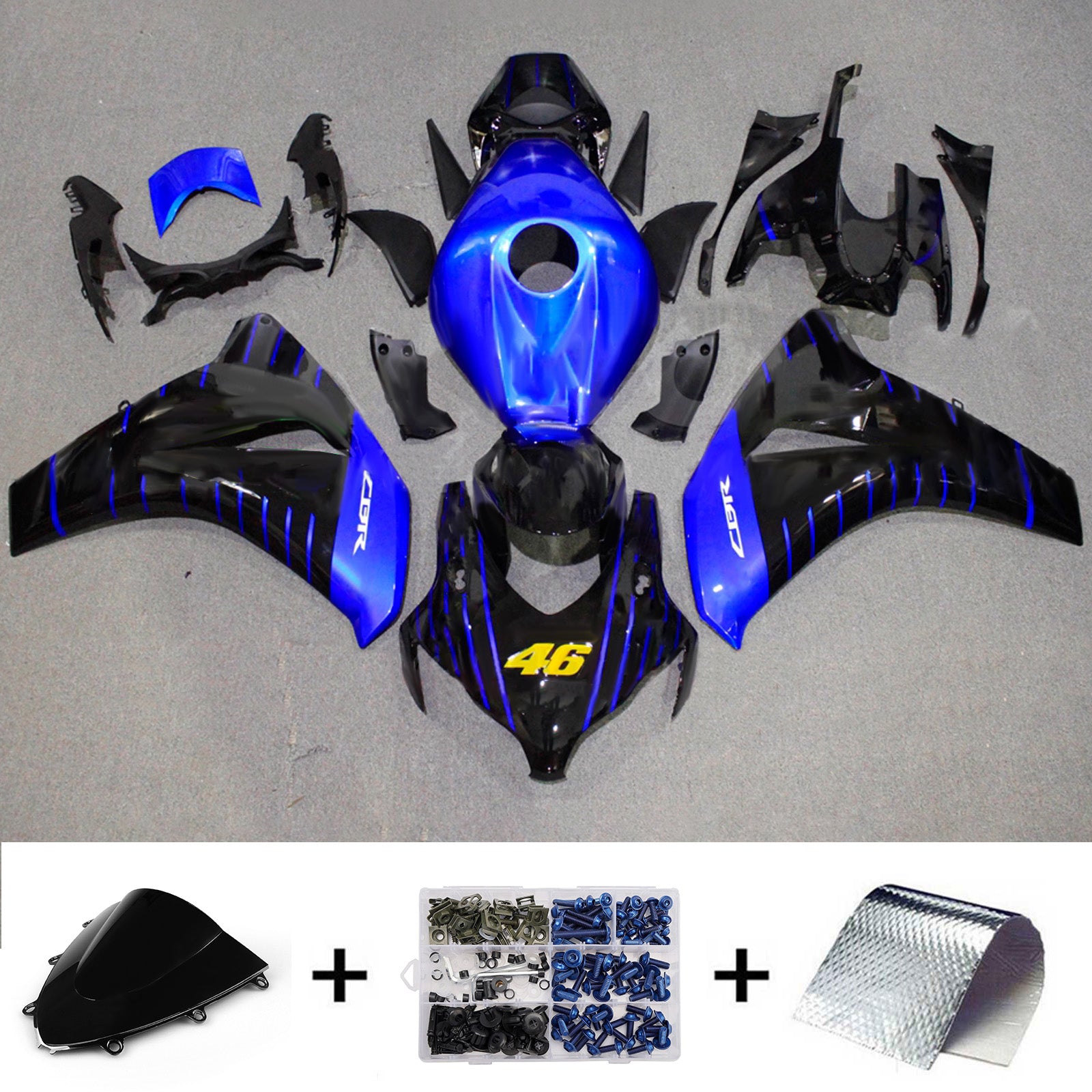 Injection Fairing Kit Bodywork Plastic ABS For Honda CBR1000RR 2008-2011