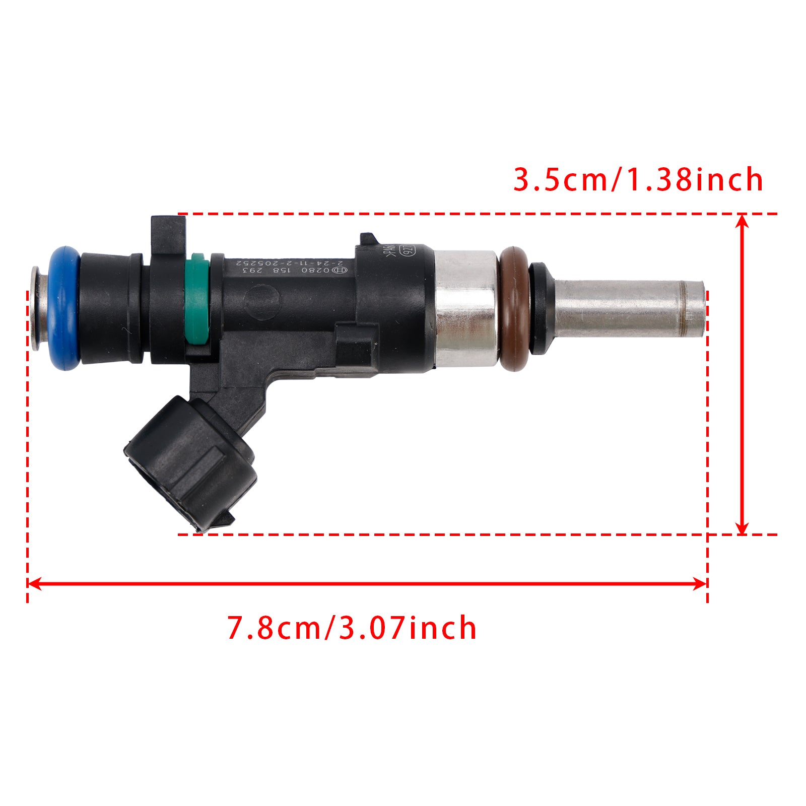 1Pcs Fuel Injector For Dacia Logan Sandero Renault Clio Symbol 0.9L 0280158293