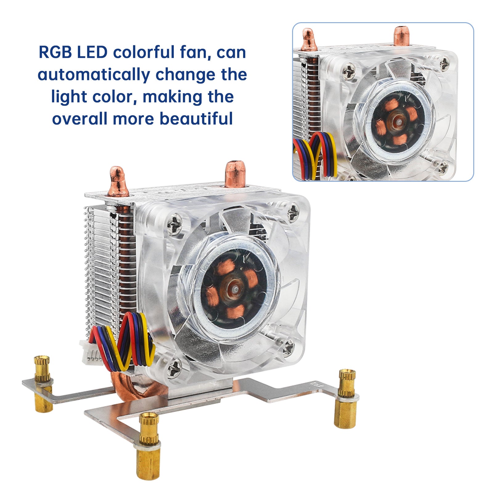 Raspberry Pi 5B Tower Fan Raspberry Ice Tower Radiator PI5 Ice Cooling Radiator