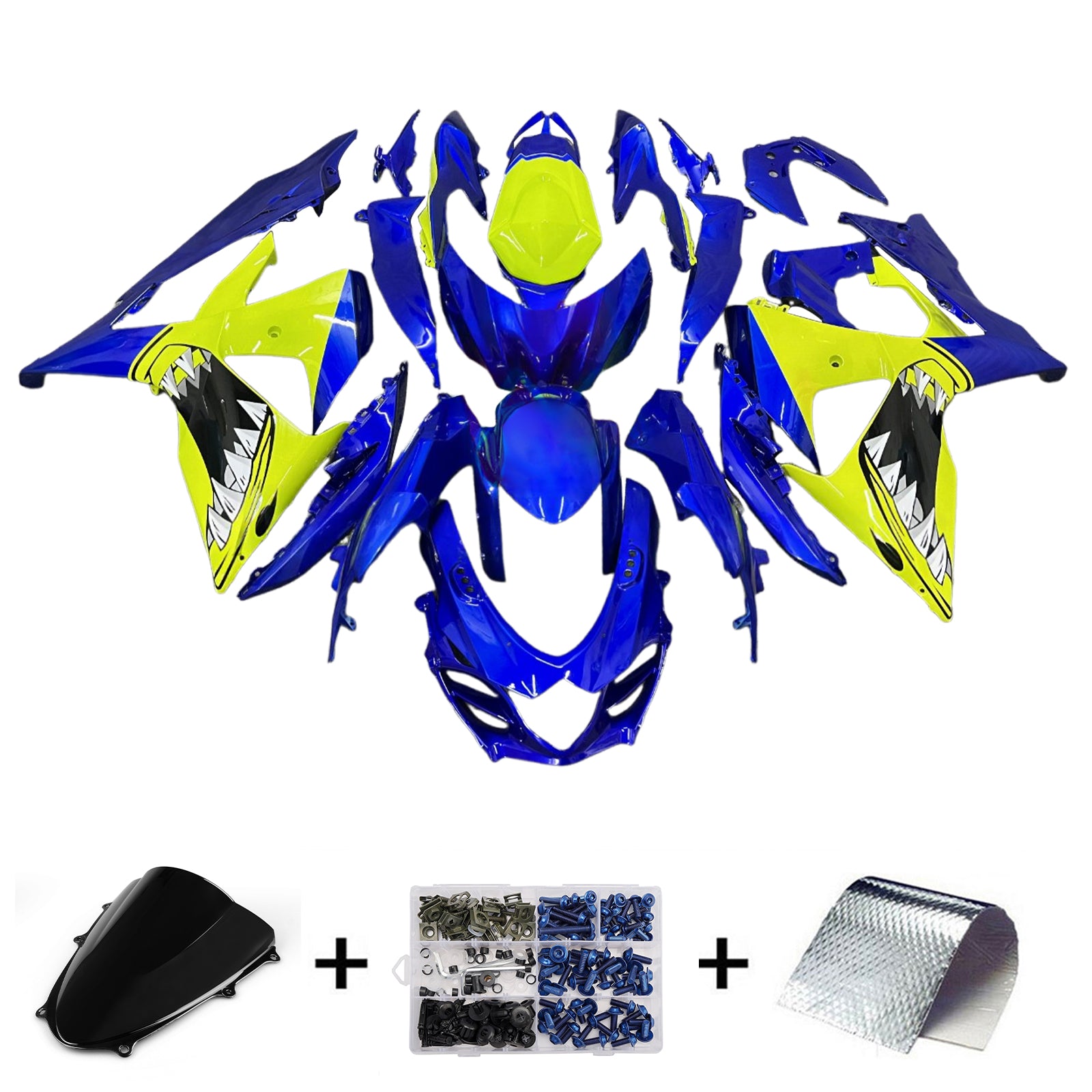 Injeksjon Fairing Kit karosseri plast abs for suzuki gsxr1000 2009-2016 K9