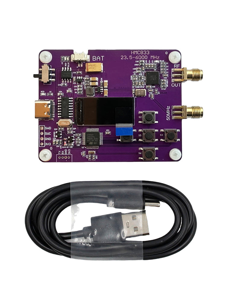 6GHz RF-signaalgenerator 23,5-6000MHz Toetsenbordversie Oled-scherm HMC833
