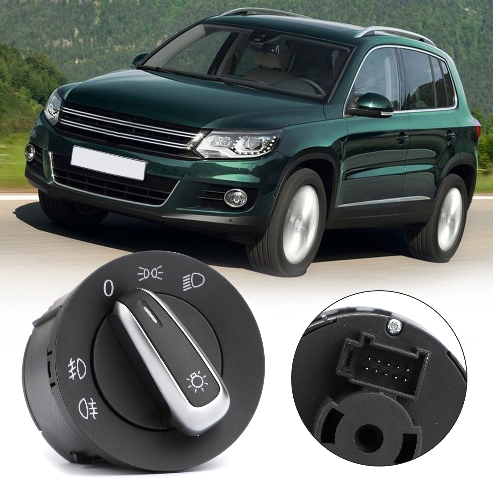 2008-2012 VW Golf MK6 Koplamp & Beide mistlampschakelaars 3C8941431C