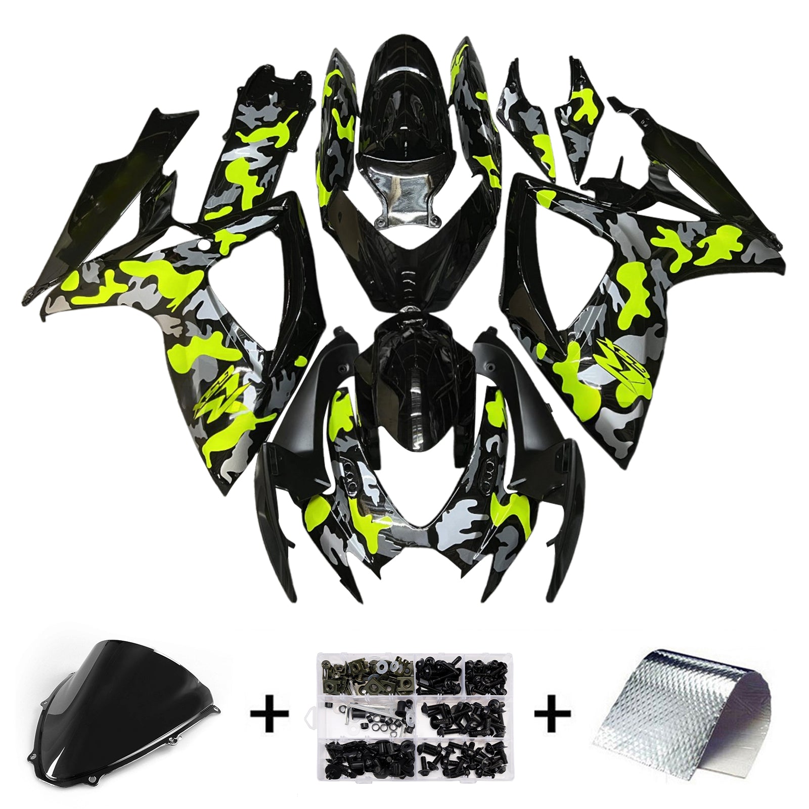 Kad karosérie vstrekovania Plastová ABS pre Suzuki GSXR 600/750 2006-2007 K6