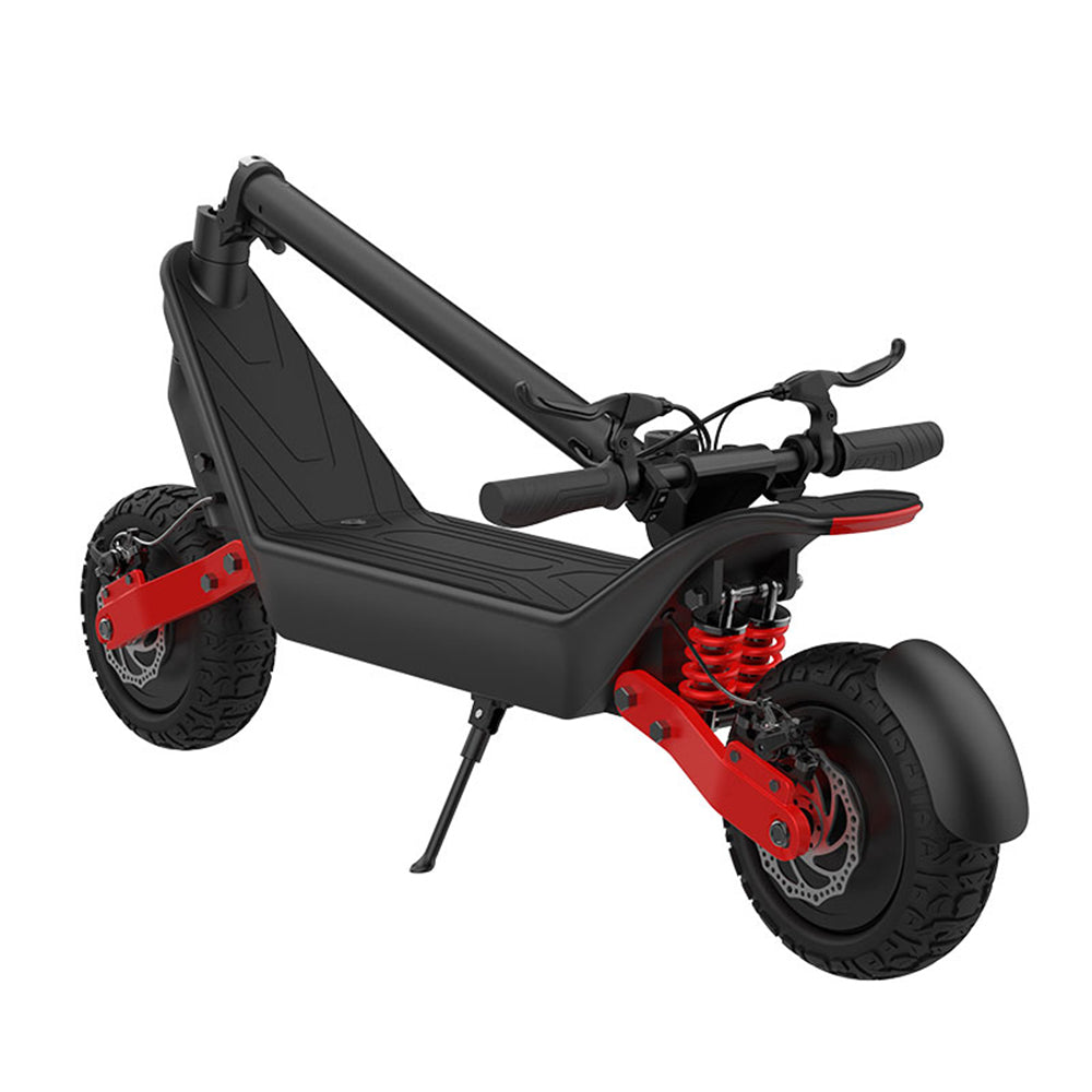 Volwassen krachtige 2400W off-road opvouwbare elektrische scooter met dubbele aandrijving