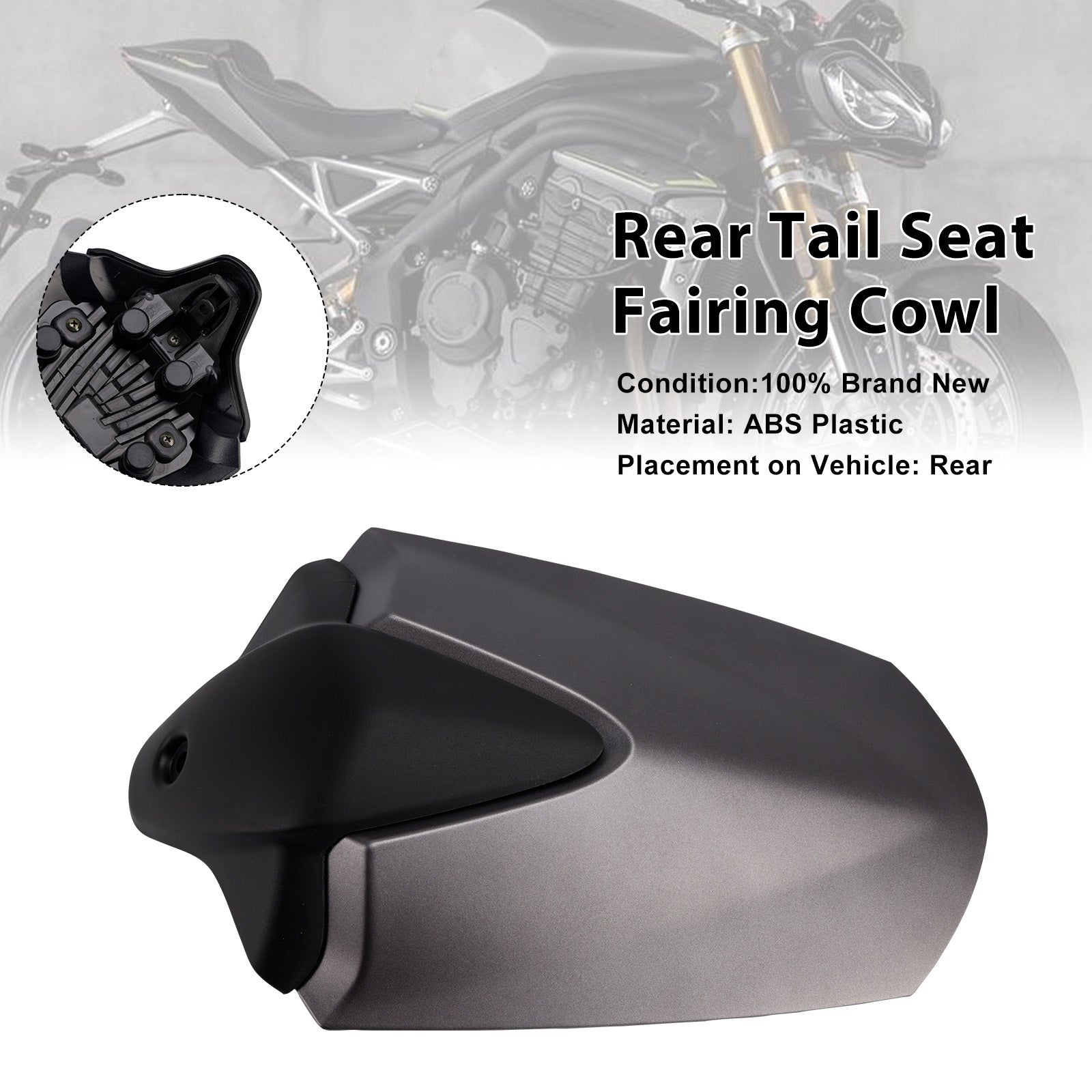 Couvercle de carénage de siège arrière pour Speed Triple 2021 RS 2024 – 1200
