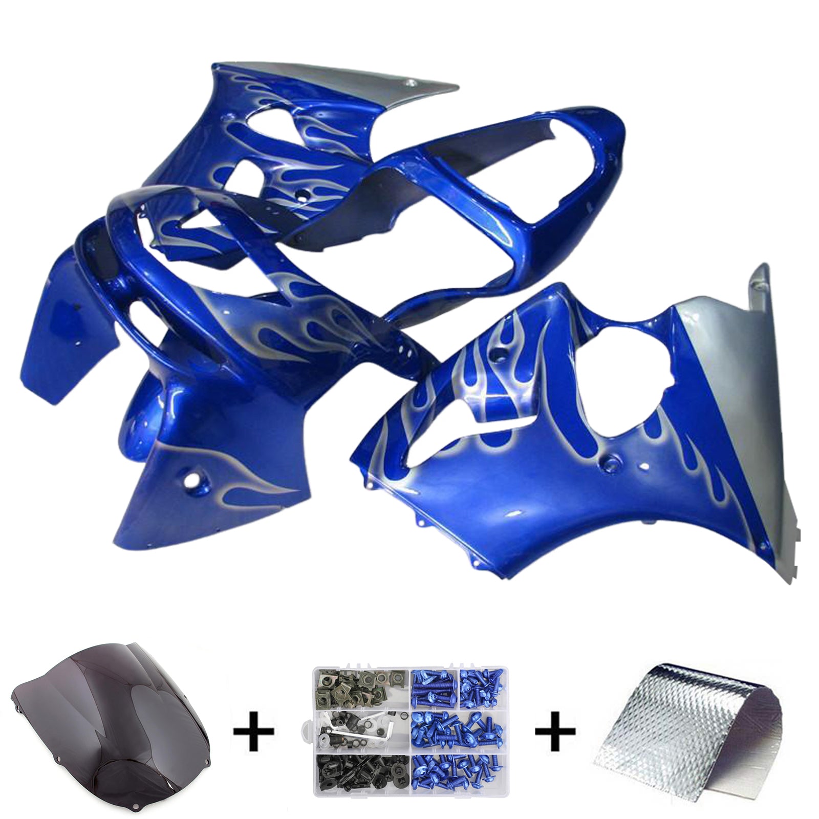 1998-1999 KAWASAKI ZX6R Injektion Fairing Kit Bodywork Plastic ABS