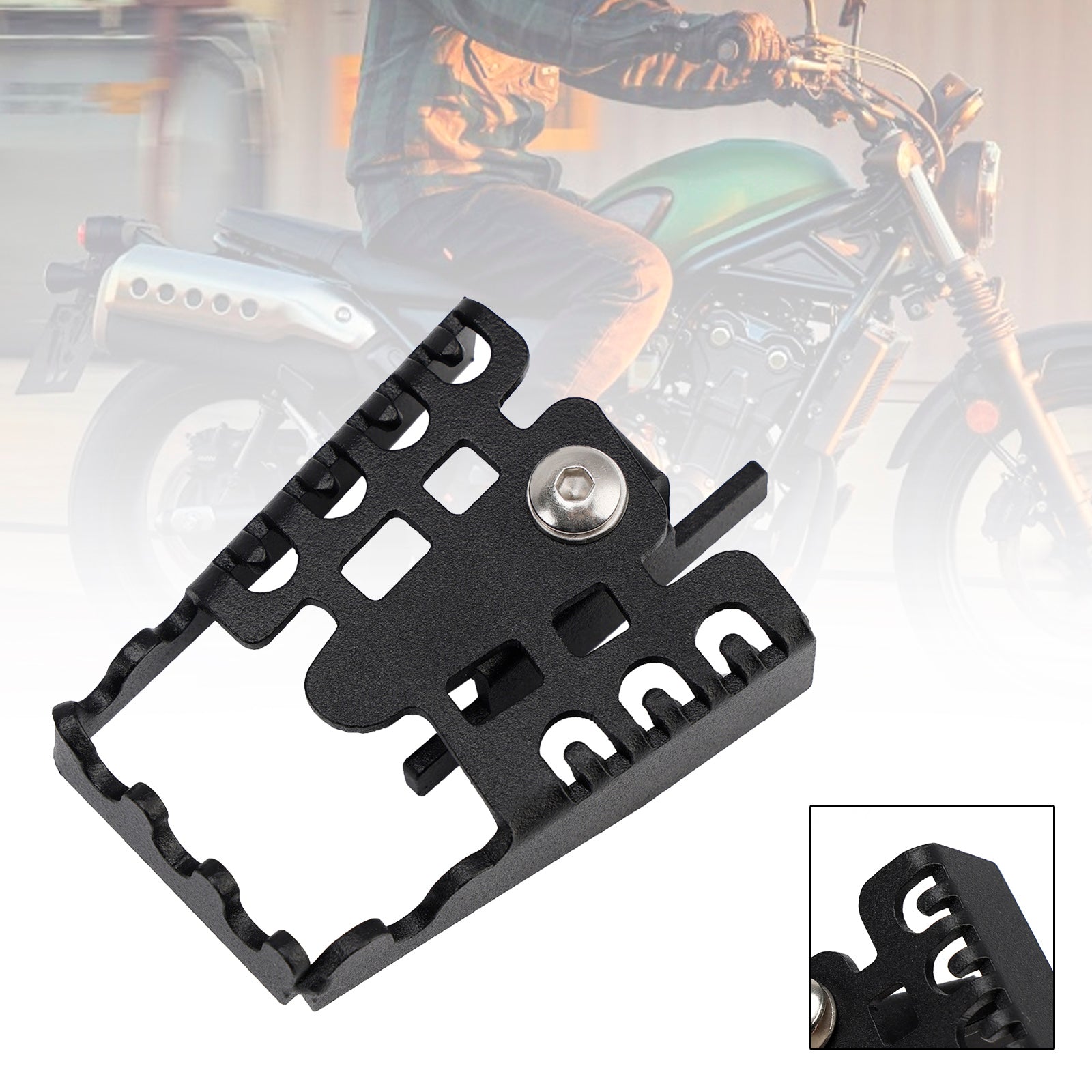 Extension Brake Foot Pedal Enlarger Pad Cnc Black For Honda Cl Cmx 300 500 2023
