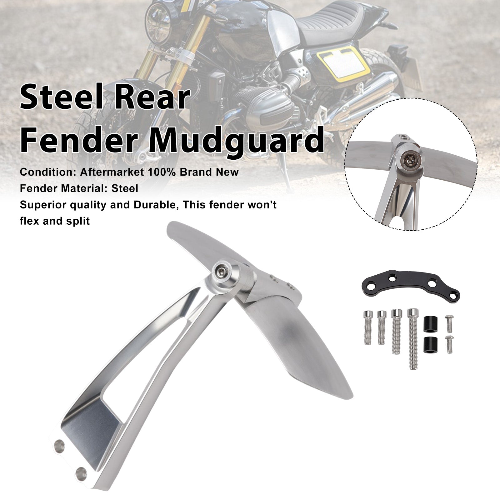 2025-2026 For BMW R12 GS Steel Rear Fender Mudguard