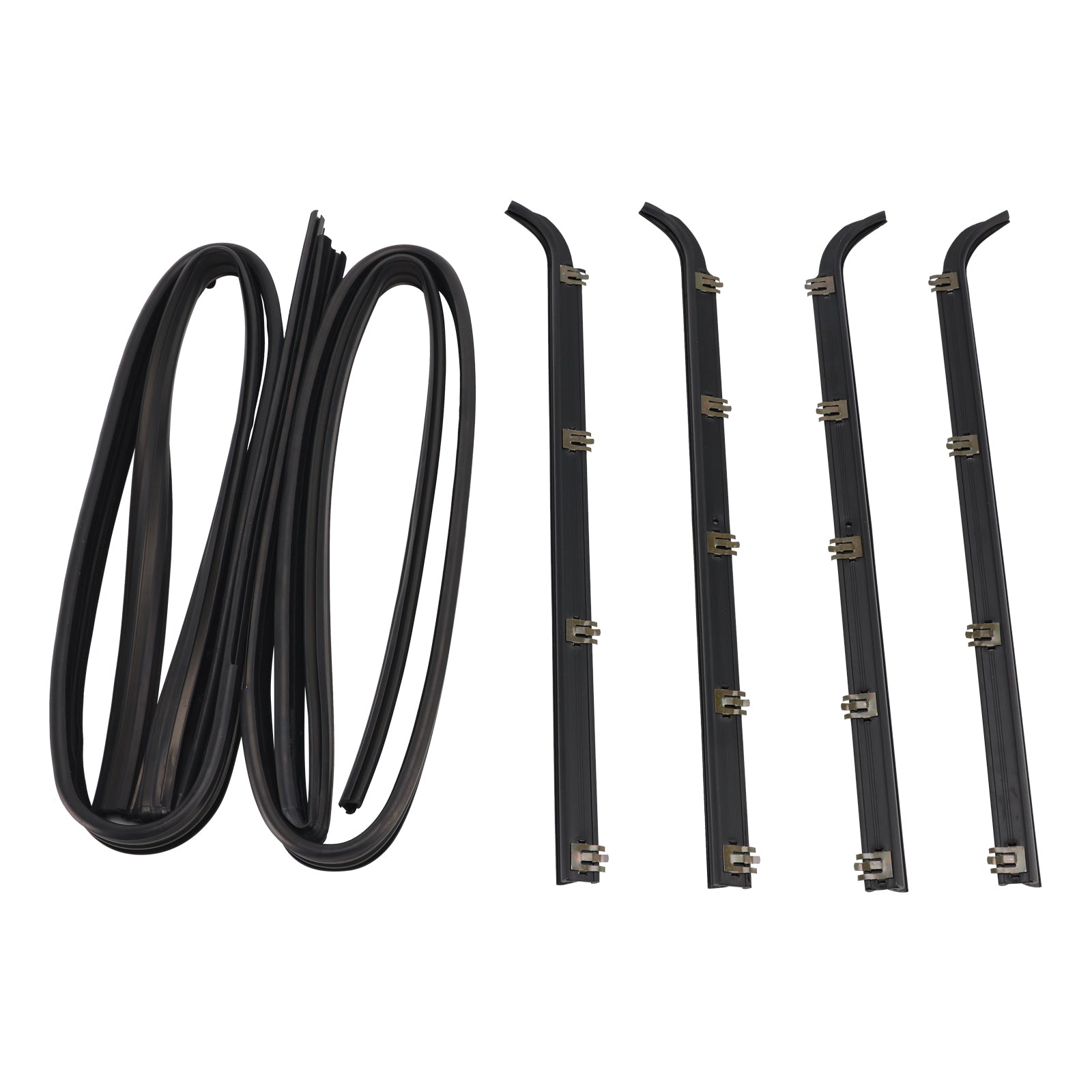 1987-1997 Ford F350 Tamion Fenêtre avant de fenêtre 4pcs Fenêtre de porte Sceau de joint WEATHERSTRIP + 2PCS SEAL Kit