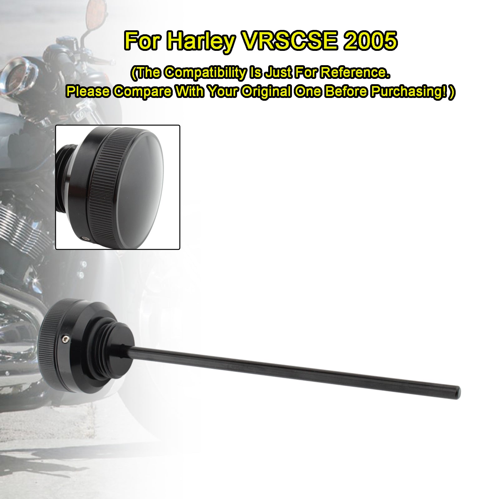 Tapón de tapa de tanque de varilla medidora de aceite, compatible con VRSCA VRSCB VRSCD VRSCSE VRSCAW