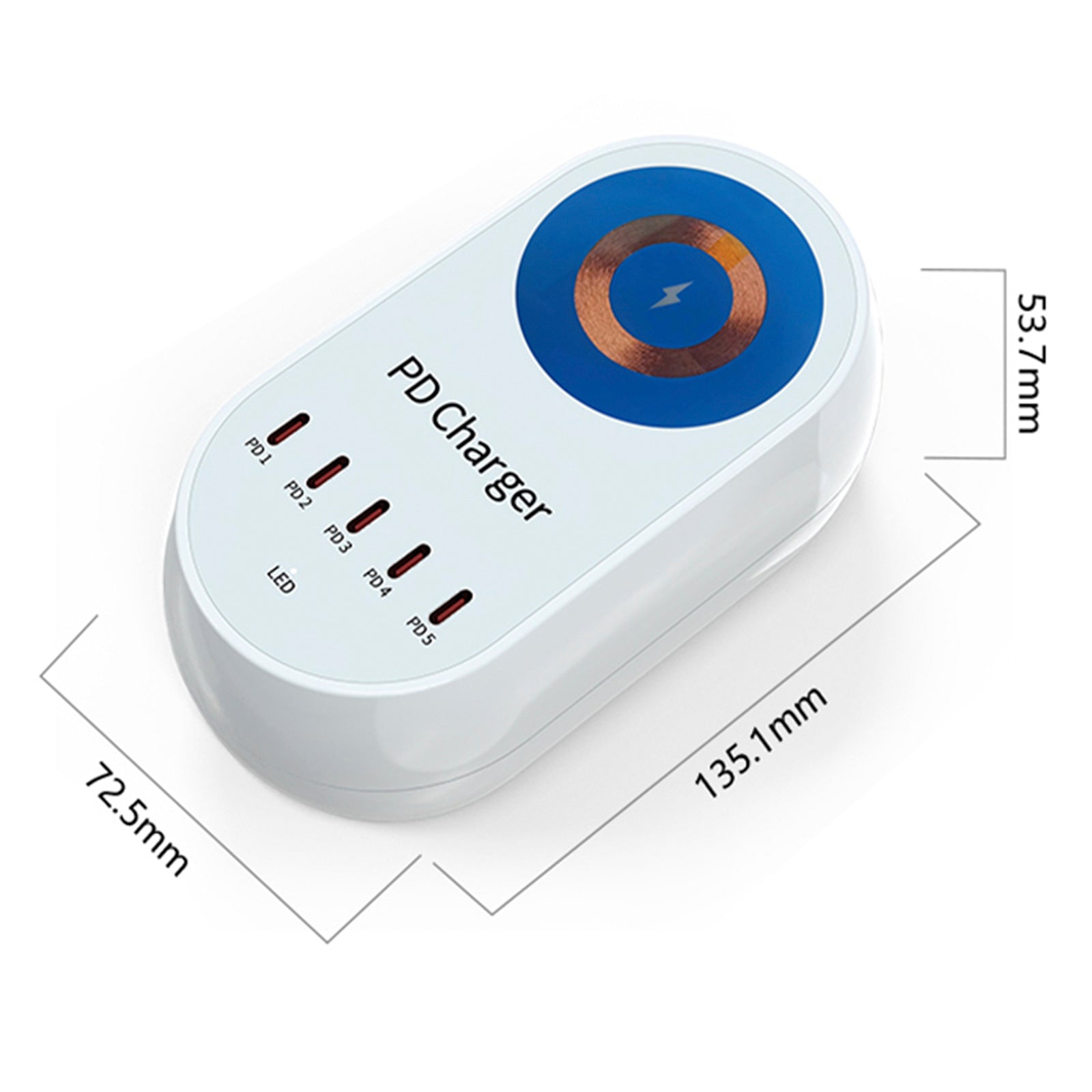 140W PD Multi-Port Charger Magnetic Wireless Fast Lading PD100W Laptop Mobile Phone Charger EU Plug