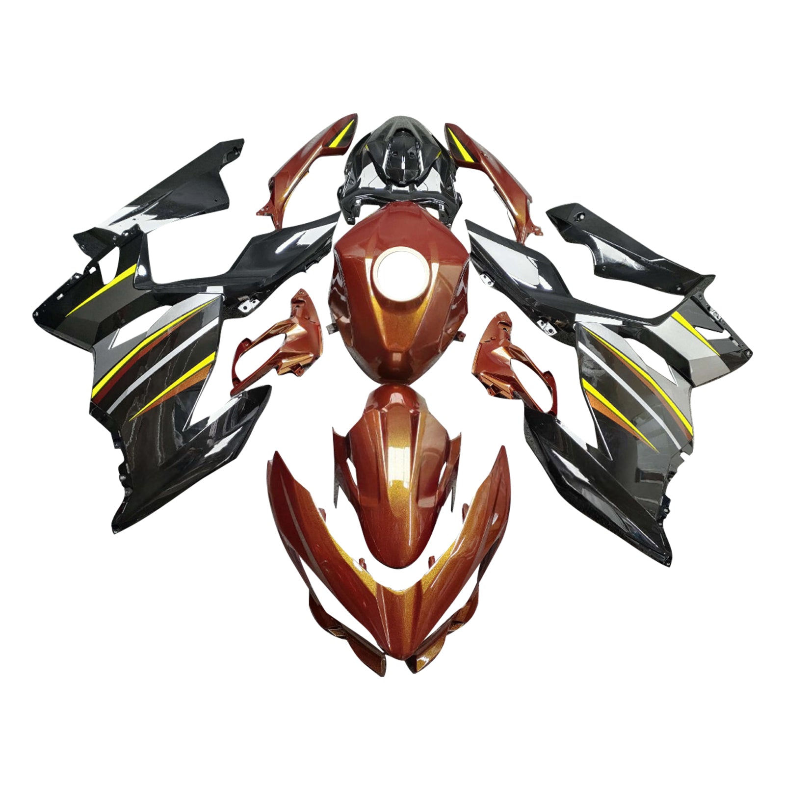 Injectiekuipset carrosserie kunststof ABS geschikt voor Kawasaki EX400 Ninja400 2018-2024