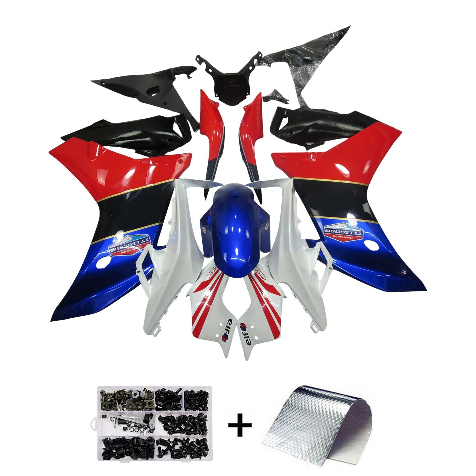 Injectiekuipset carrosserie kunststof ABS voor Honda CBR600F 2011-2013